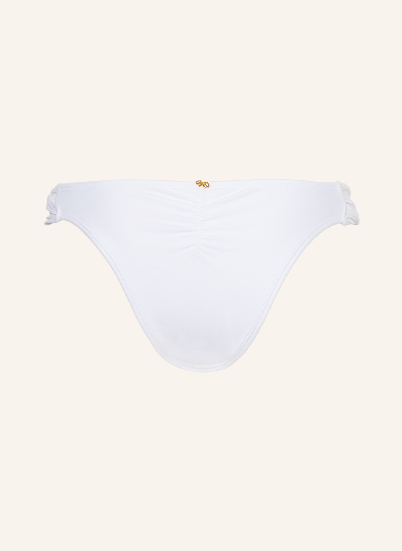 PILYQ Triangle bikini bottoms LACE FANNED TEENY, Color: WHITE (Image 3)