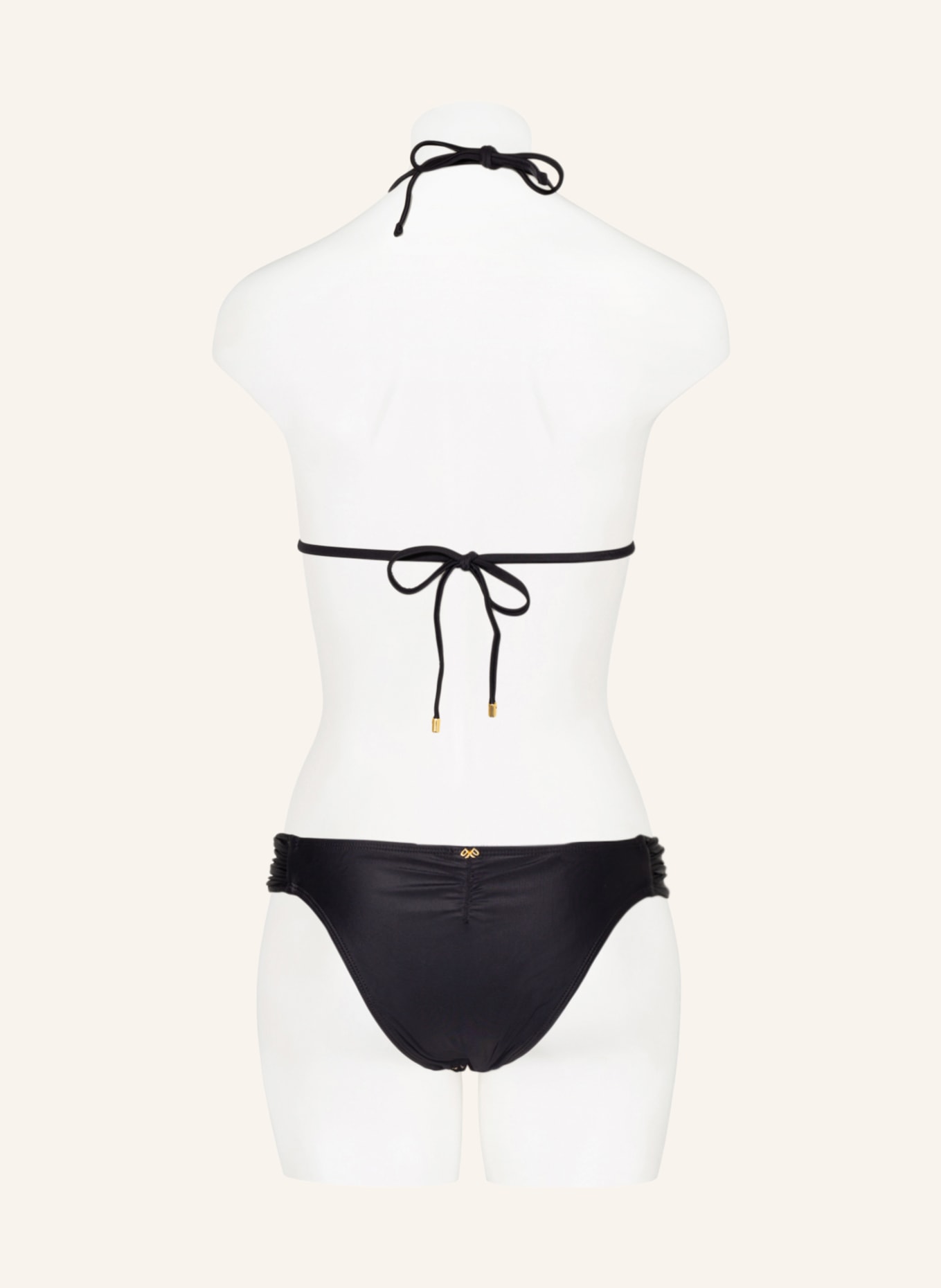 PQ Brazilian bikini bottoms LACE FANNED, Color: BLACK (Image 3)