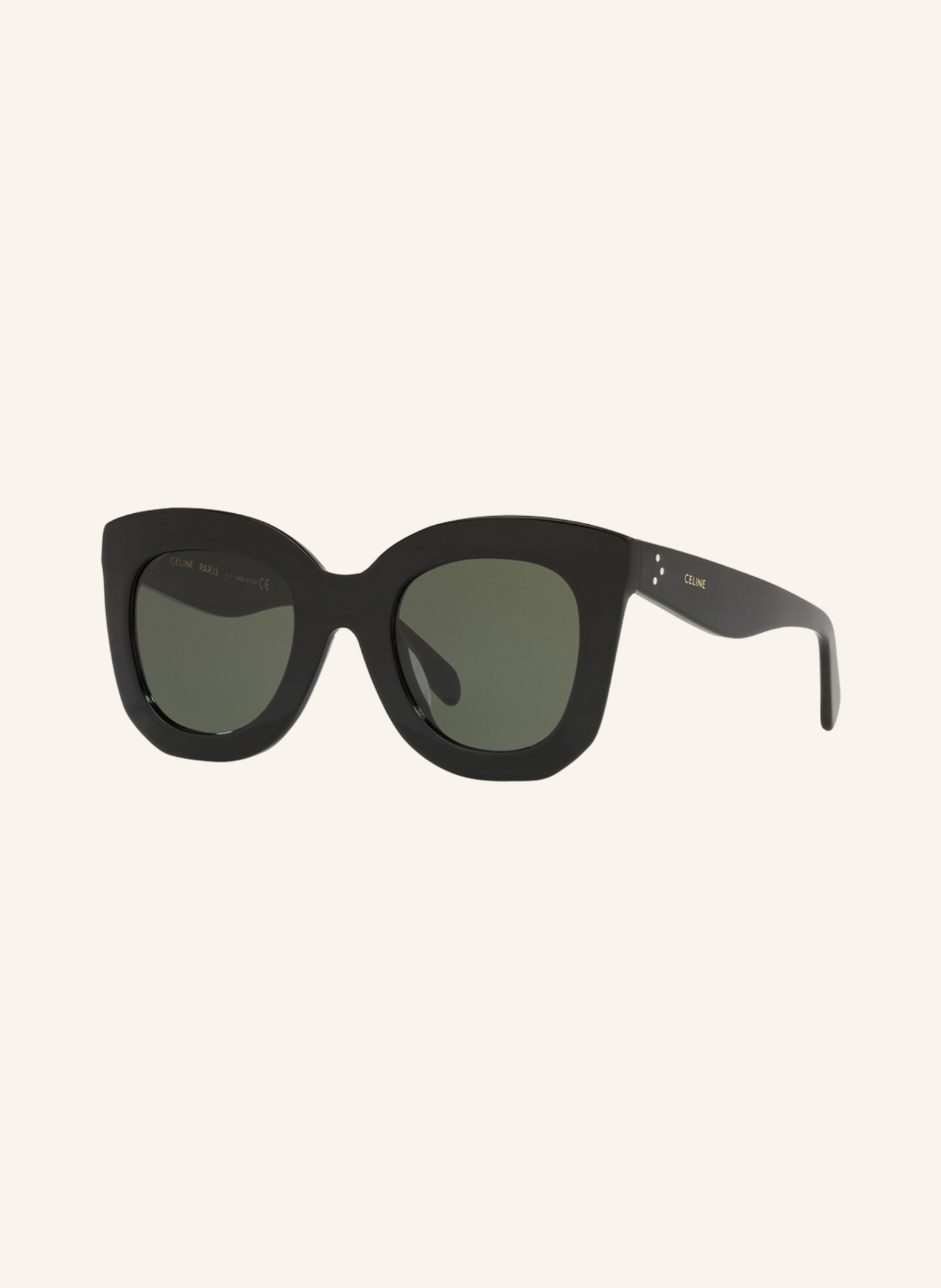 CELINE Sunglasses CL4005FN, Color: 1100J1 - BLACK/GREEN (Image 1)