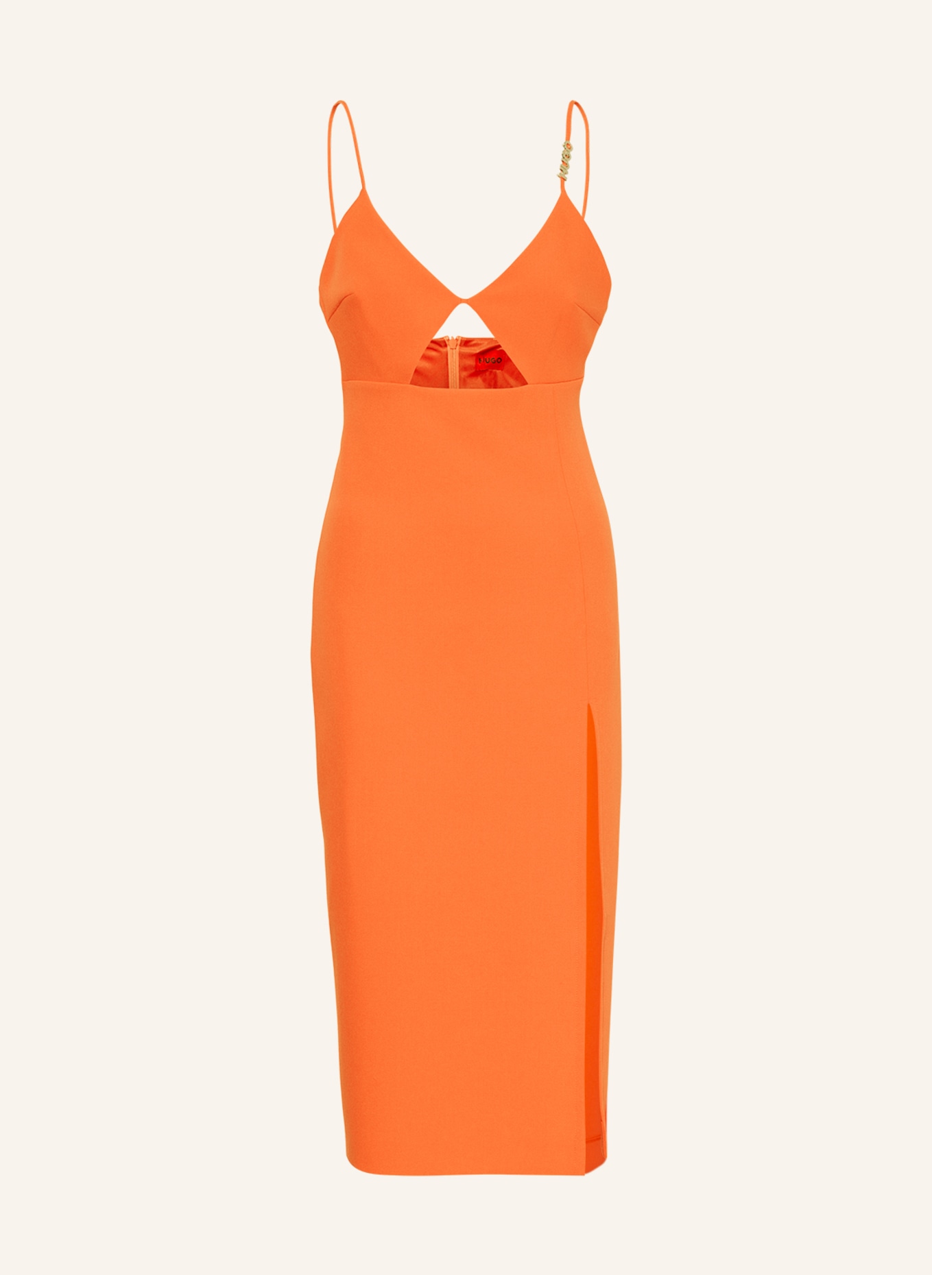 HUGO Dress KARDINA with cut-out, Color: ORANGE (Image 1)