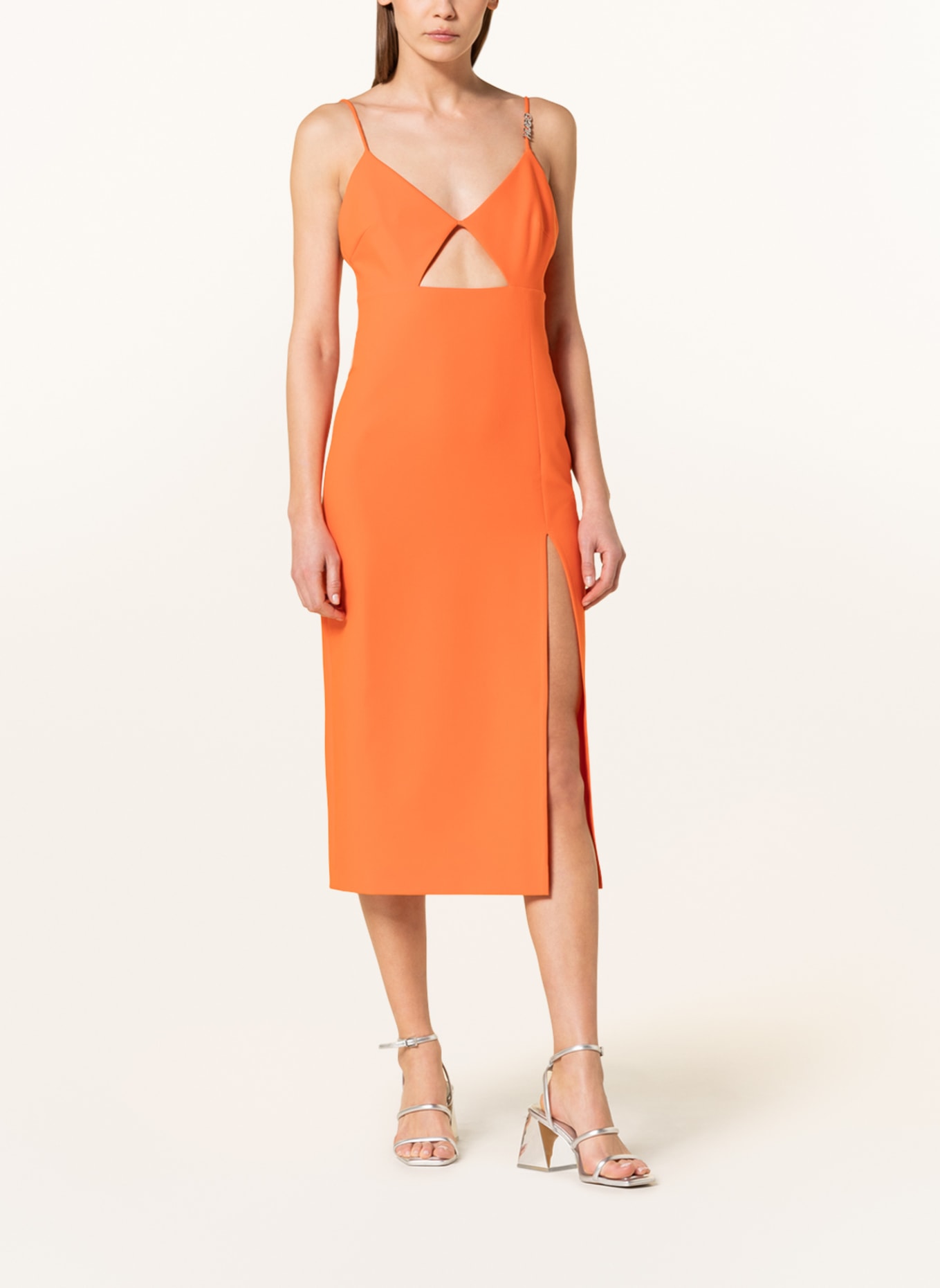 HUGO Kleid KARDINA mit Cut-out, Farbe: ORANGE (Bild 2)