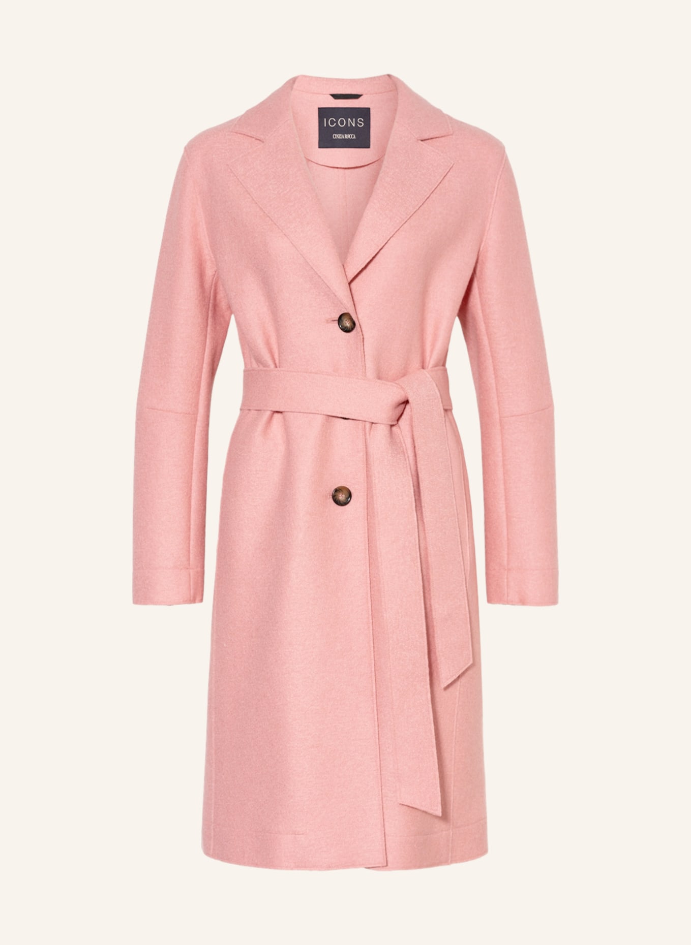 ICONS CINZIA ROCCA Wool coat , Color: ROSE (Image 1)