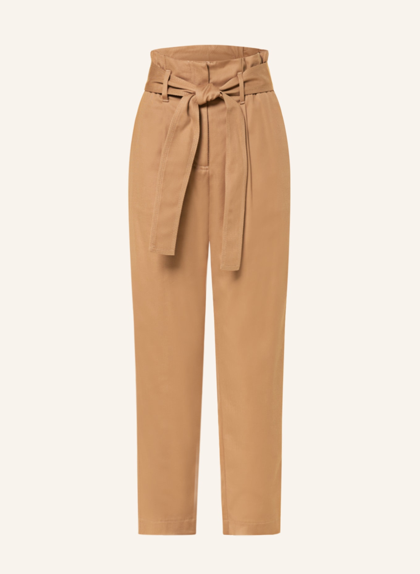 BOSS Paperbag trousers THEORA, Color: BEIGE (Image 1)