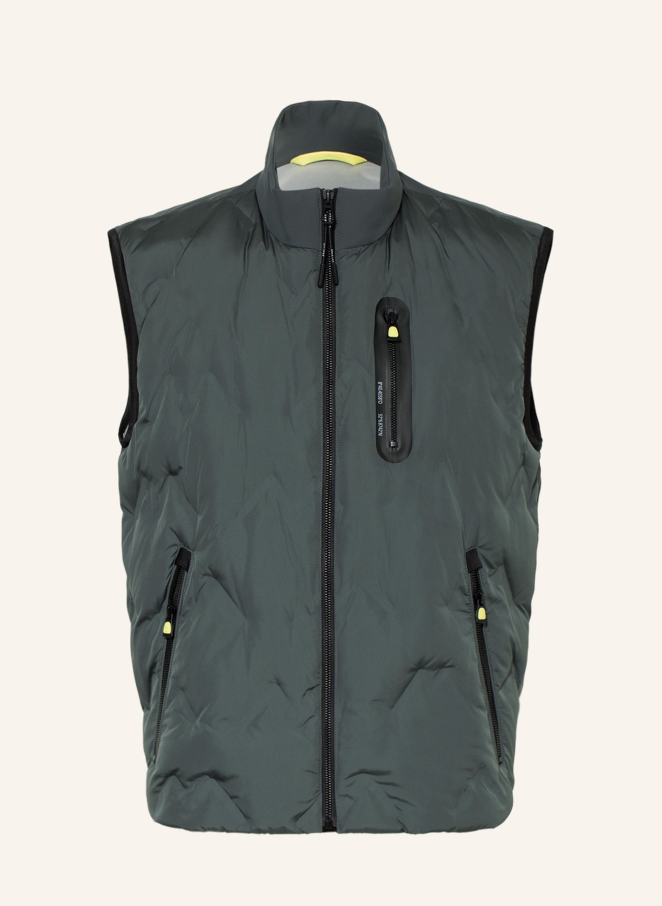 BRAX Quilted vest LEE, Color: DARK GREEN (Image 1)