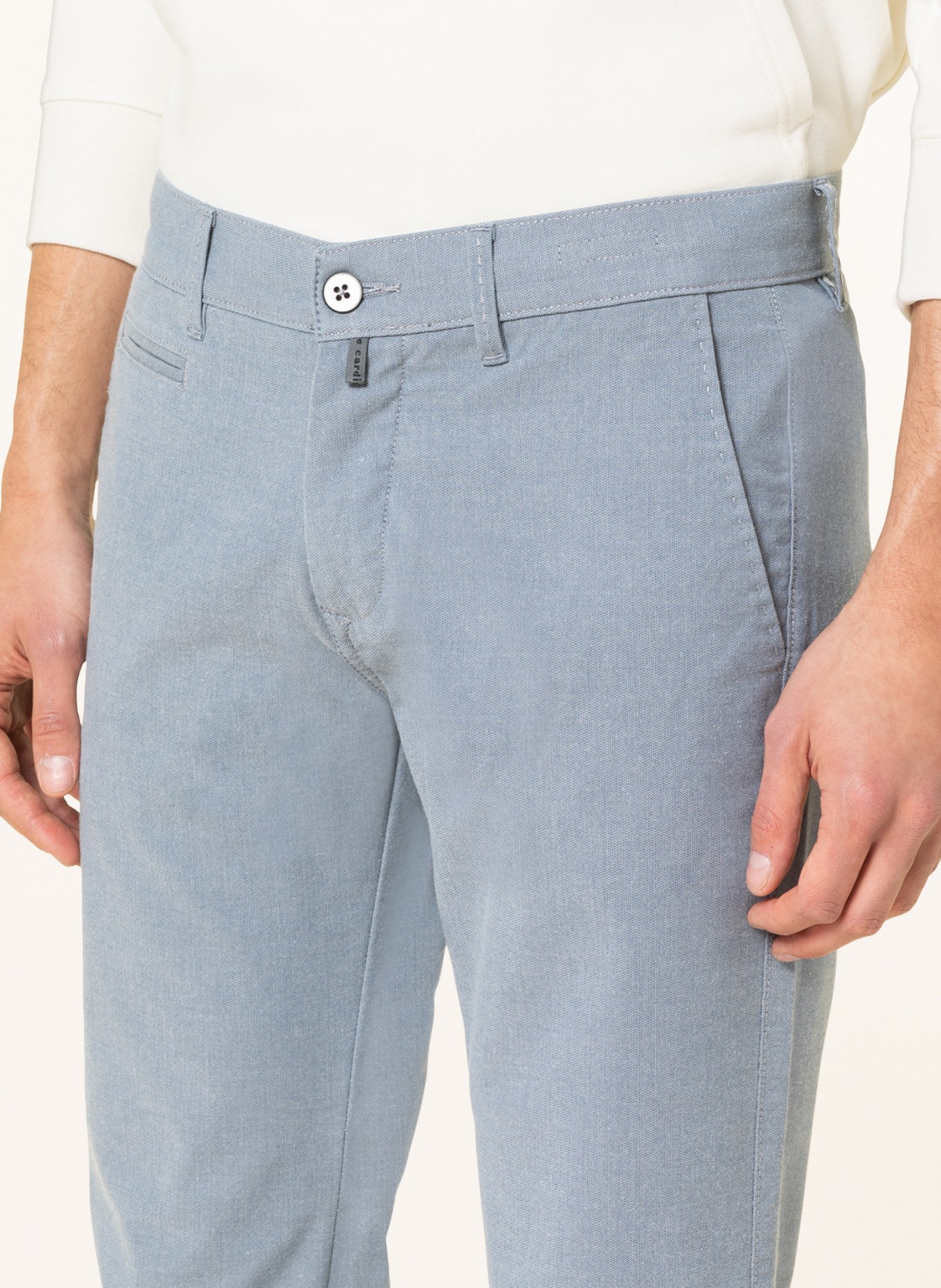 pierre cardin Chino LYON FUTUREFLEX Tapered Fit, Farbe: BLAUGRAU (Bild 5)