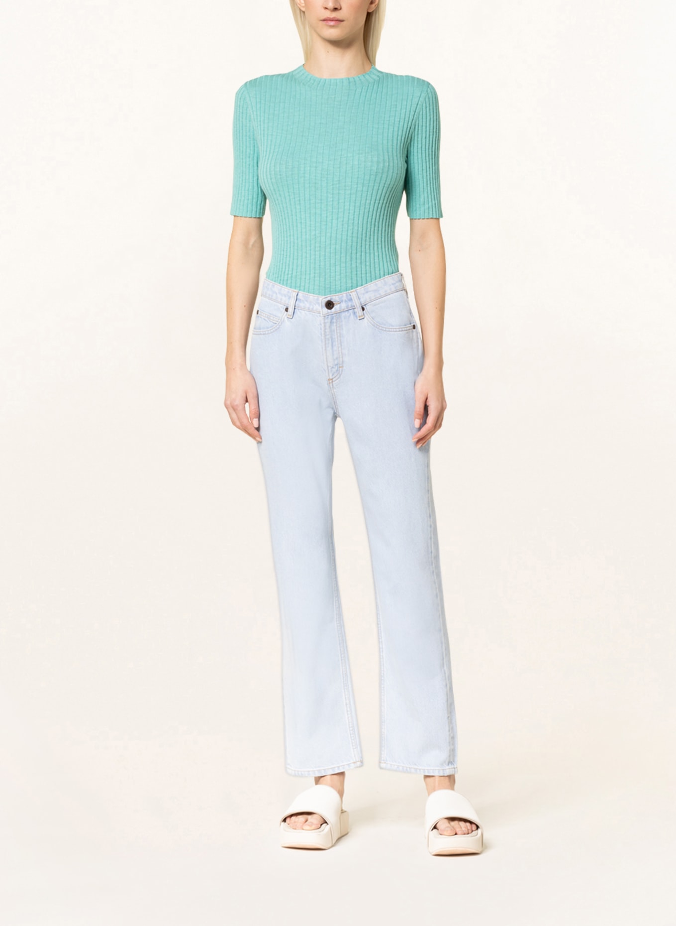 Marc O'Polo Straight jeans, Color: 001 Clean bright ice blue wash (Image 2)