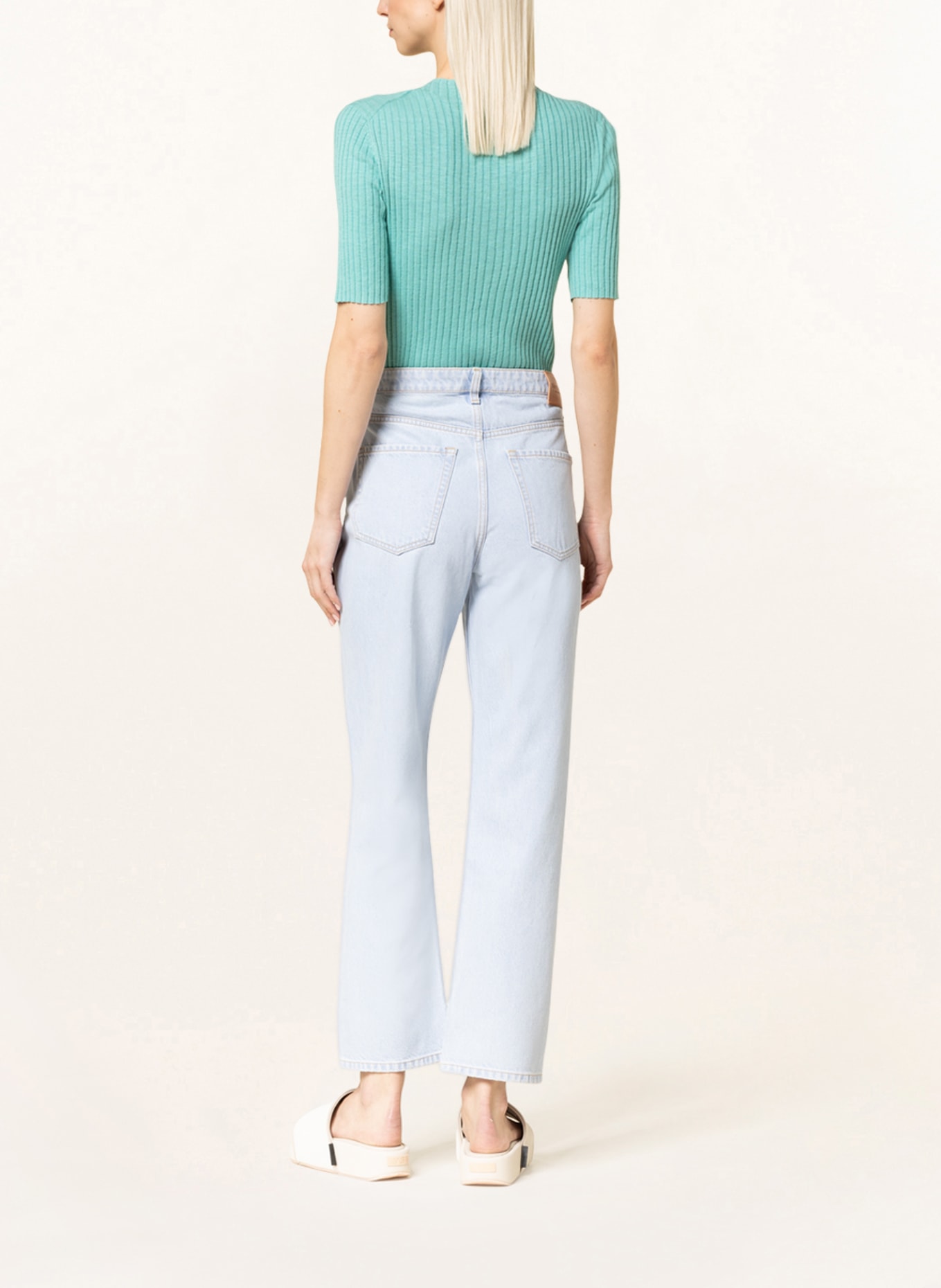 Marc O'Polo Straight jeans, Color: 001 Clean bright ice blue wash (Image 3)