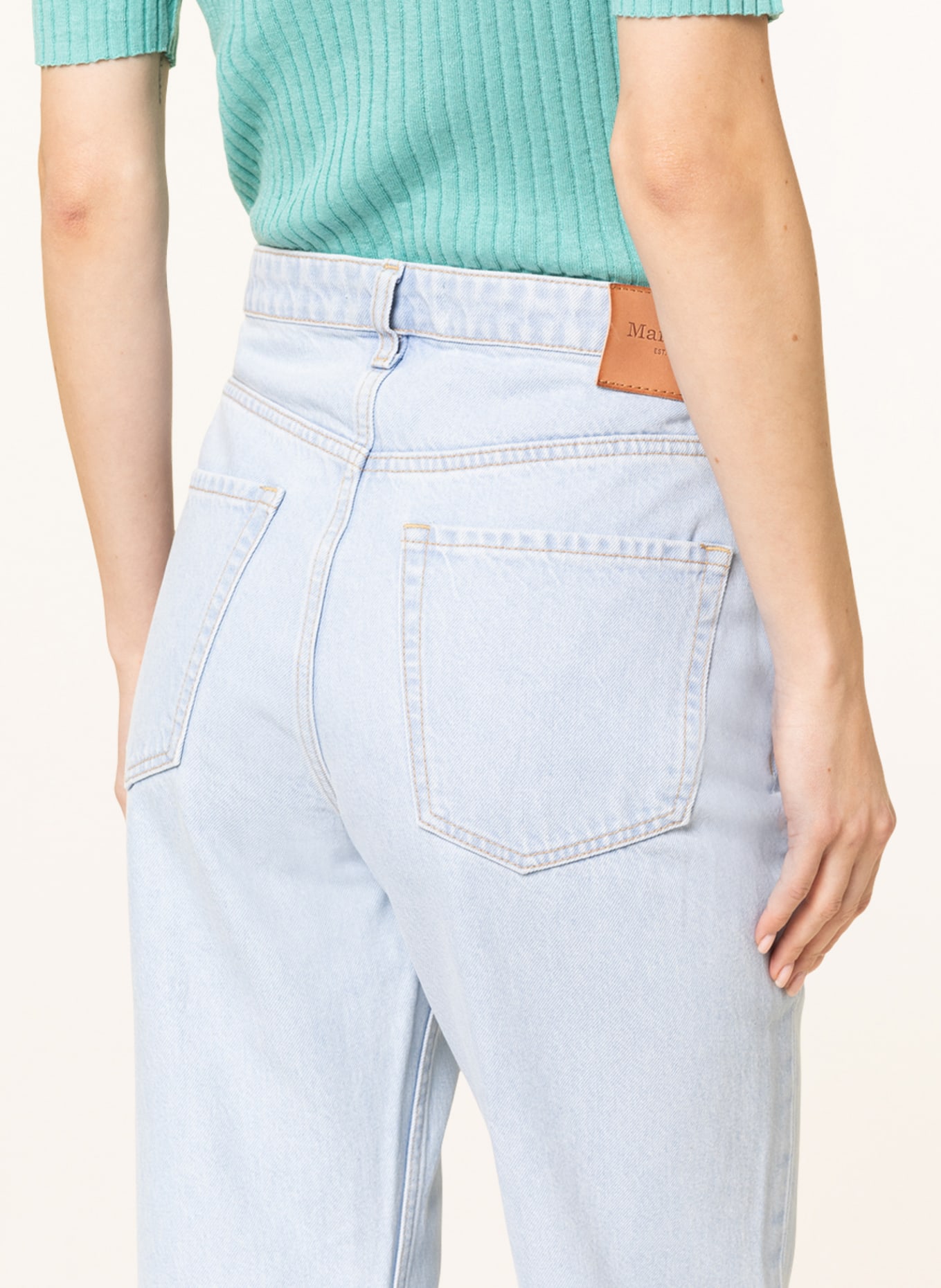 Marc O'Polo Straight jeans, Color: 001 Clean bright ice blue wash (Image 5)