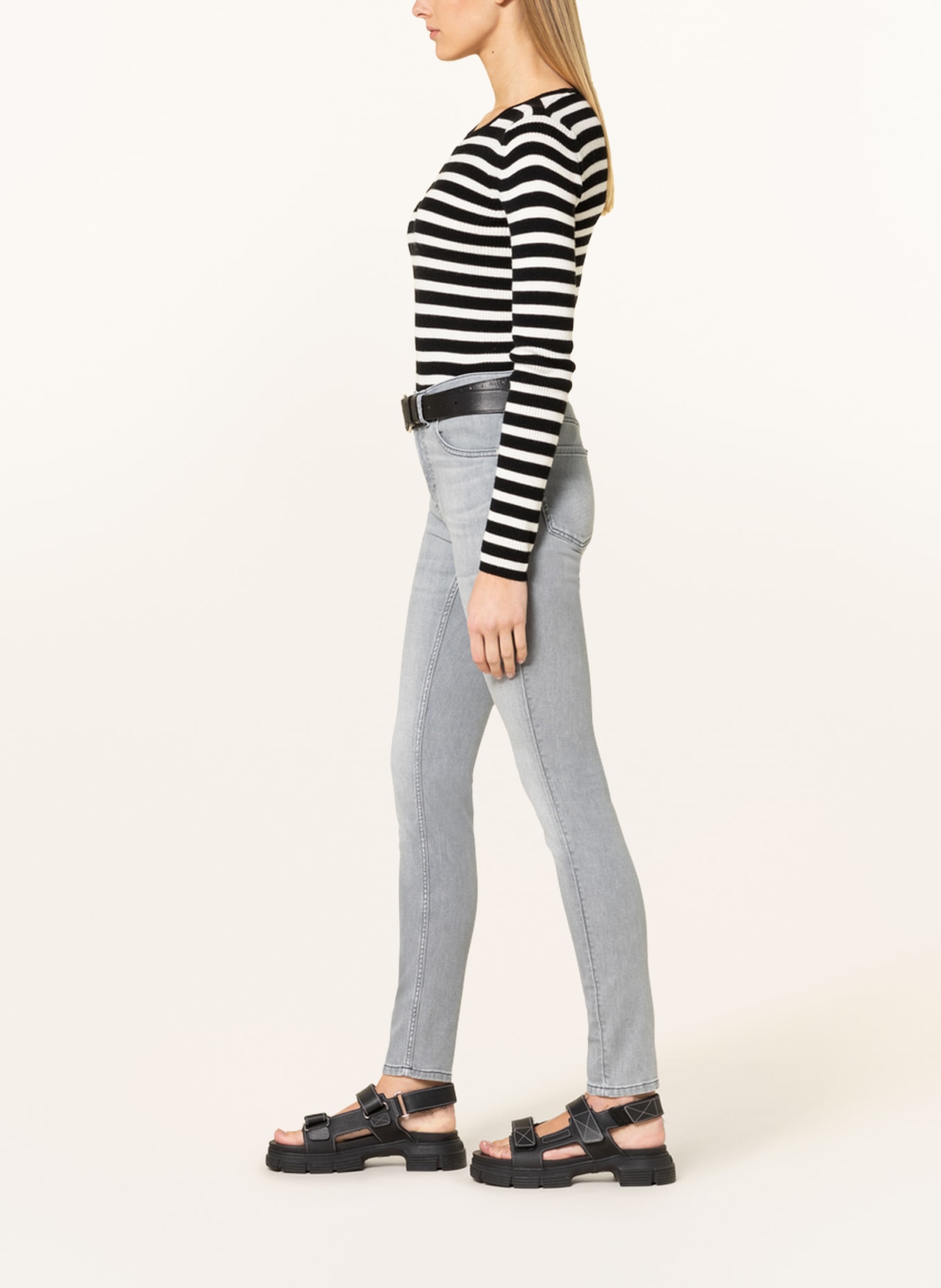 Marc O'Polo Skinny Jeans, Farbe: 007 Comfort light grey wash (Bild 4)