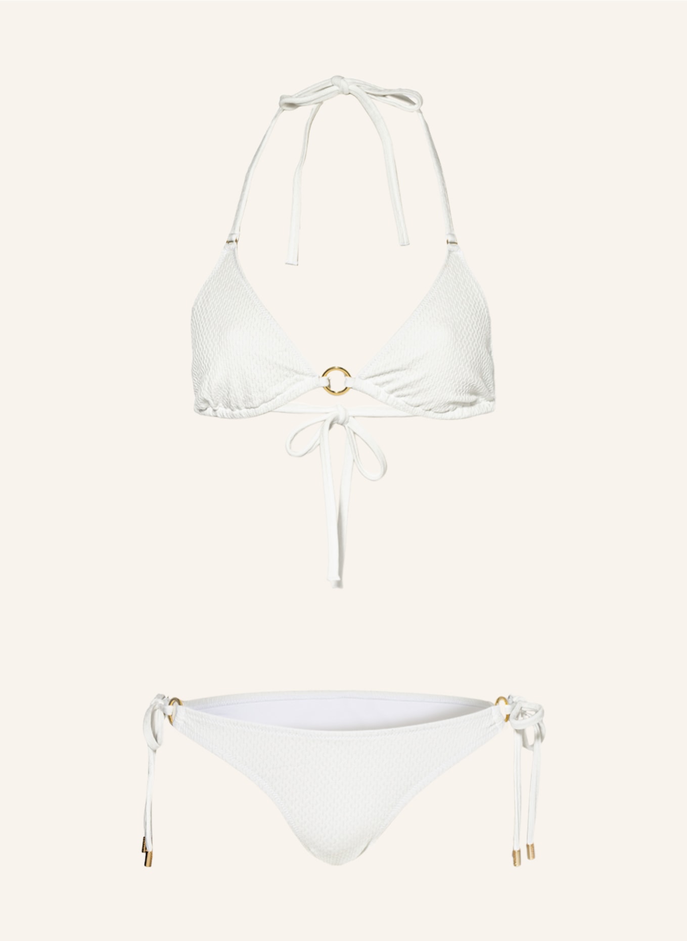 MELISSA ODABASH Triangle bikini VENICE, Color: WHITE (Image 1)