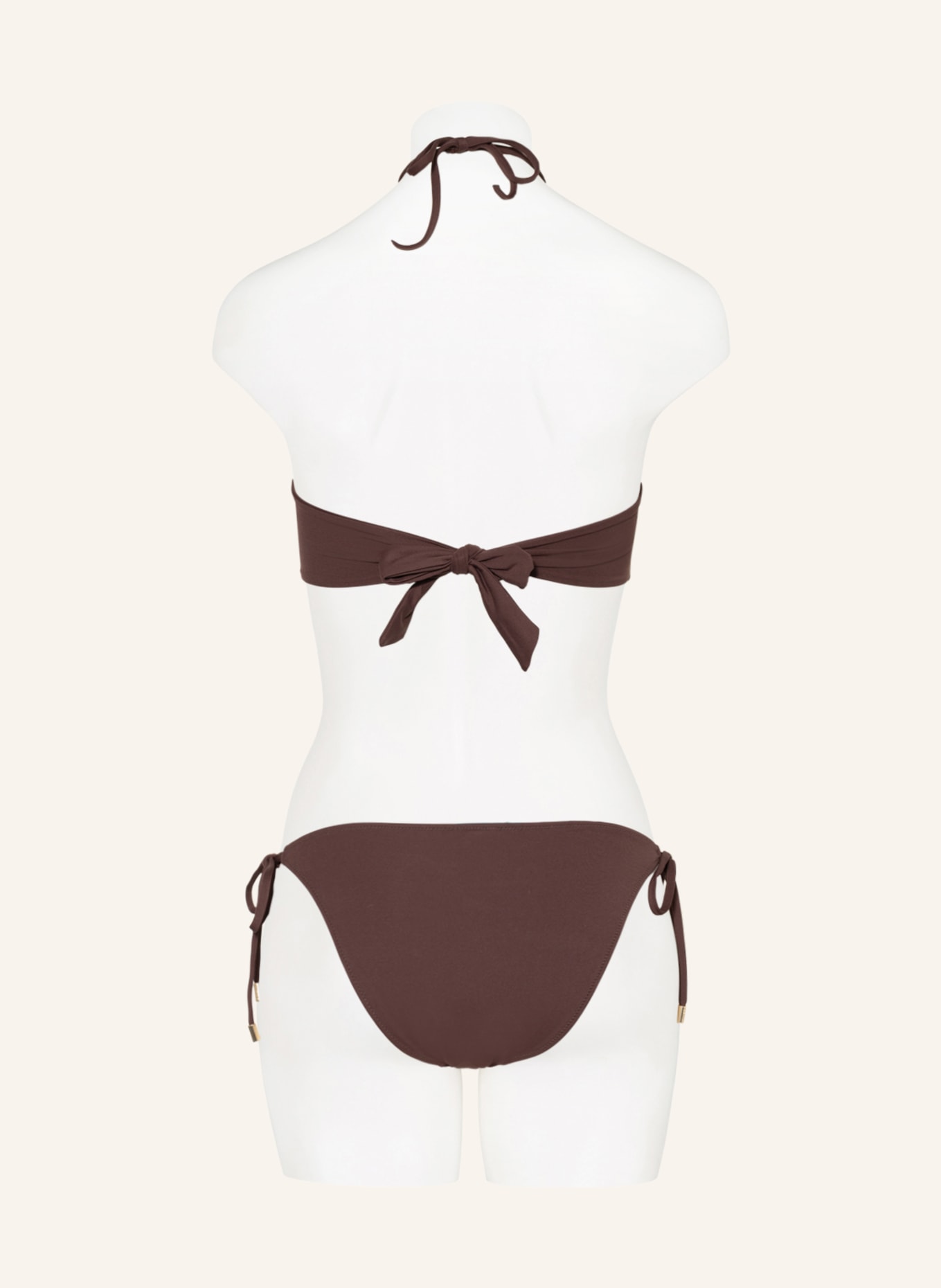 MELISSA ODABASH Bikini bandeau CANARY, Kolor: CIEMNOBRĄZOWY (Obrazek 3)