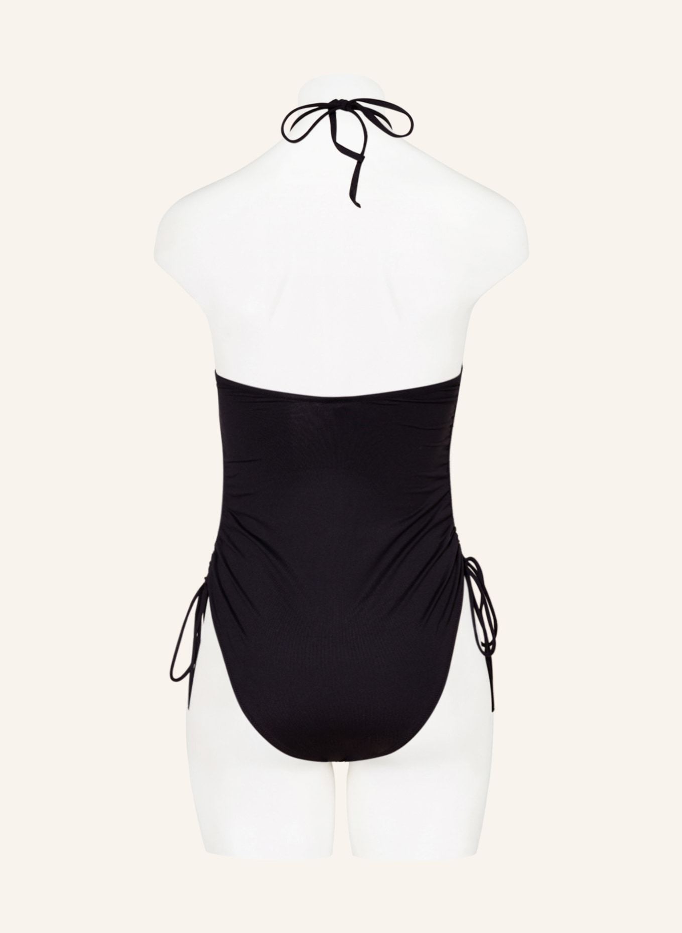 MELISSA ODABASH Halter neck swimsuit MADEIRA, Color: BLACK (Image 3)