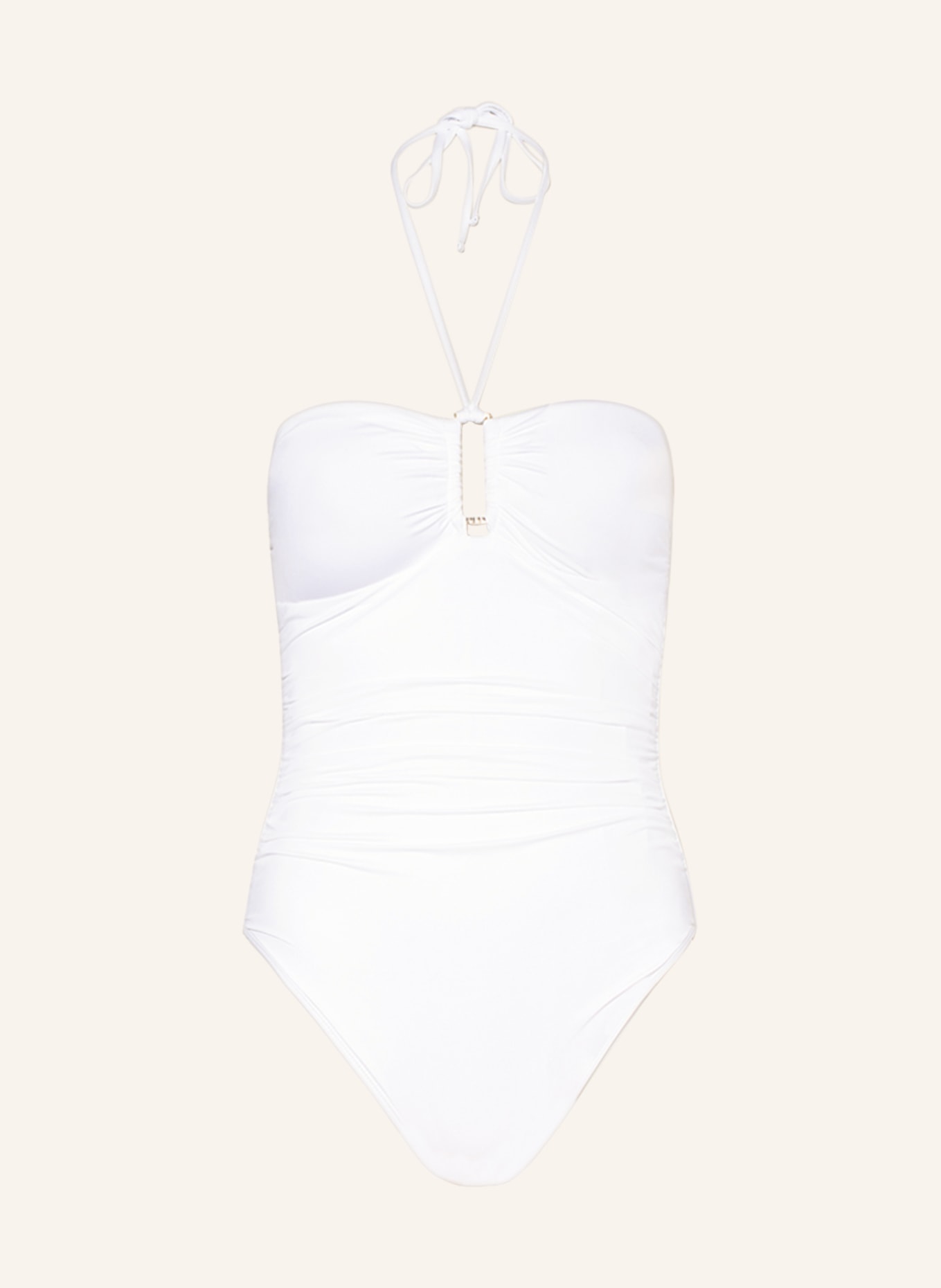 LAUREN RALPH LAUREN Bandeau swimsuit , Color: WHITE (Image 1)