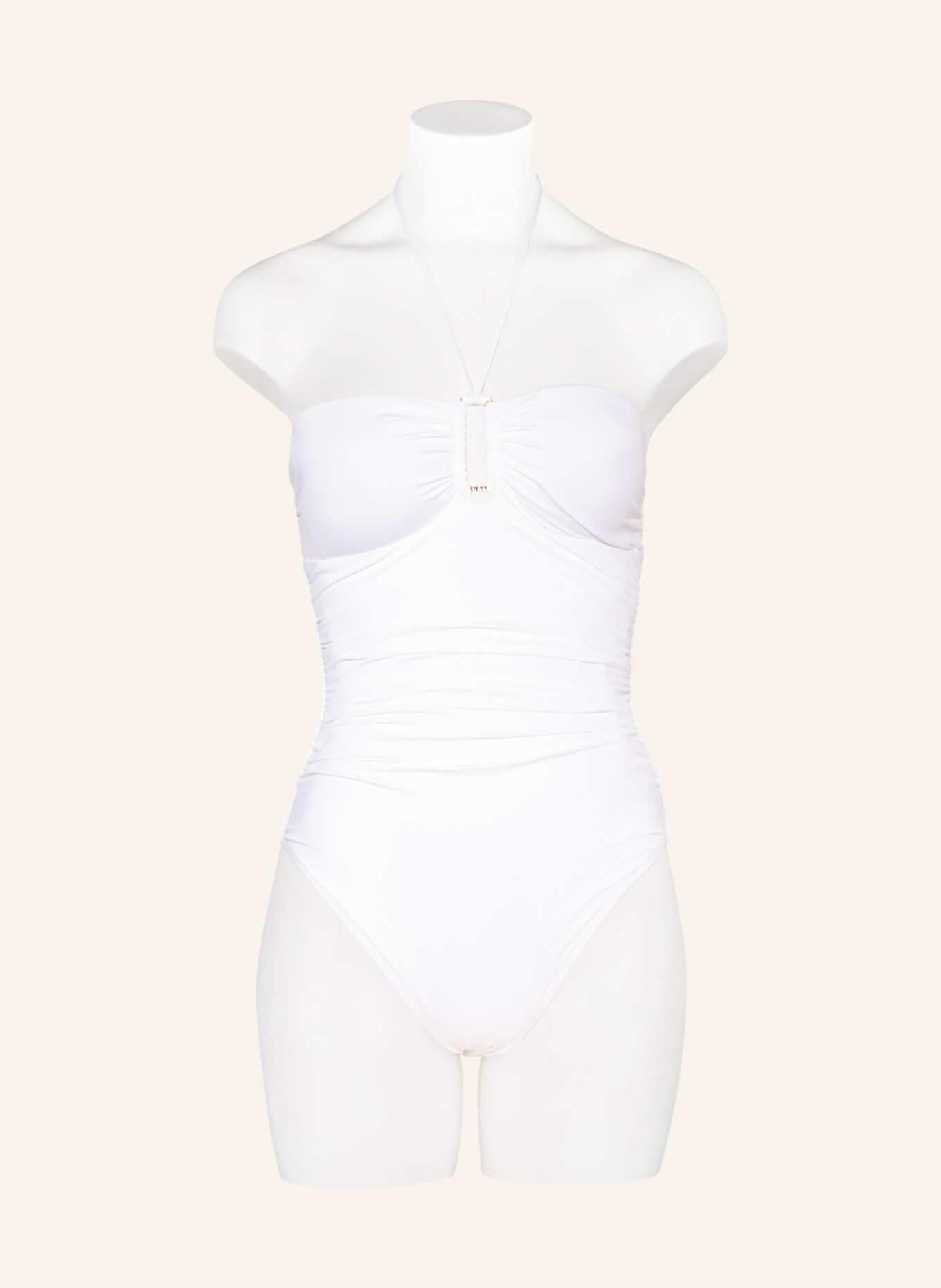 LAUREN RALPH LAUREN Bandeau swimsuit , Color: WHITE (Image 2)