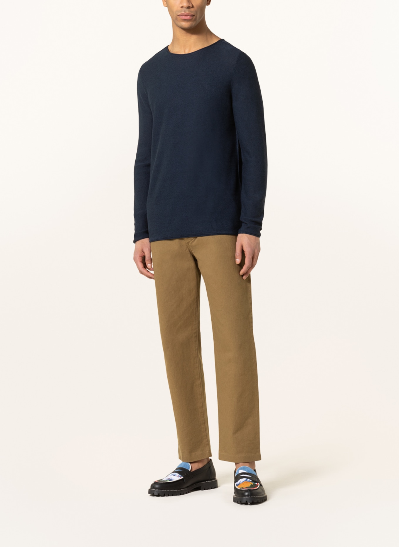 DRYKORN Linen sweater RIK, Color: DARK BLUE (Image 2)