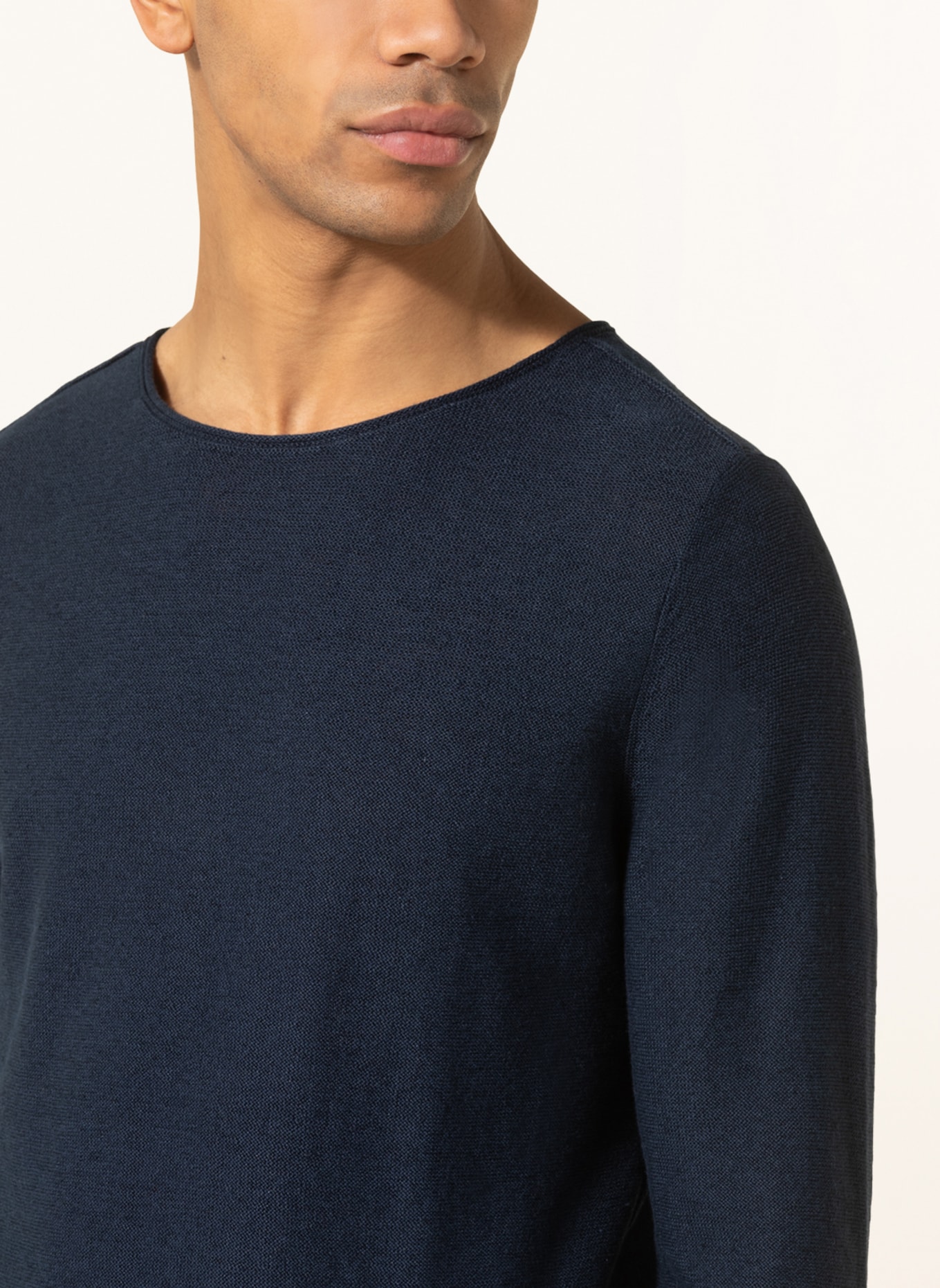 DRYKORN Linen sweater RIK, Color: DARK BLUE (Image 4)
