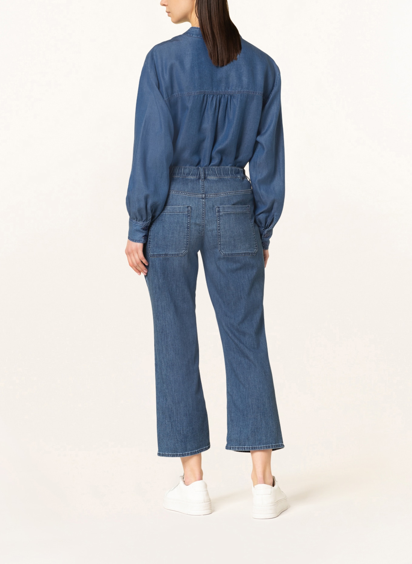 BRAX Jeans-Culotte MAINE S, Farbe: 26 USED STONE BLUE (Bild 3)