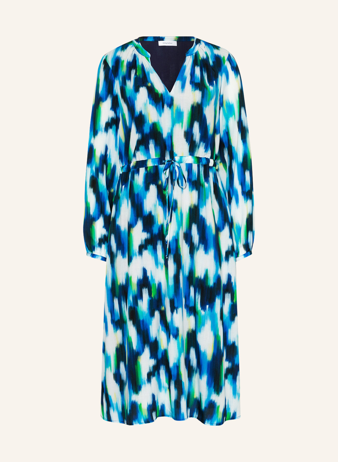 darling harbour Dress, Color: BLUE/ WHITE/ NEON GREEN (Image 1)