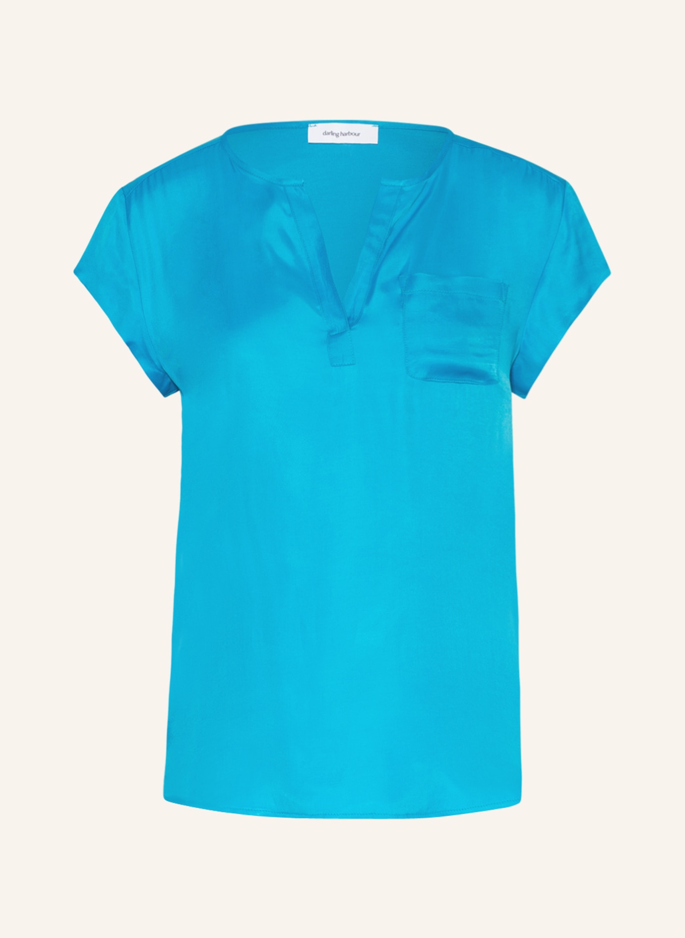 darling harbour Shirt blouse, Color: NEON BLUE (Image 1)