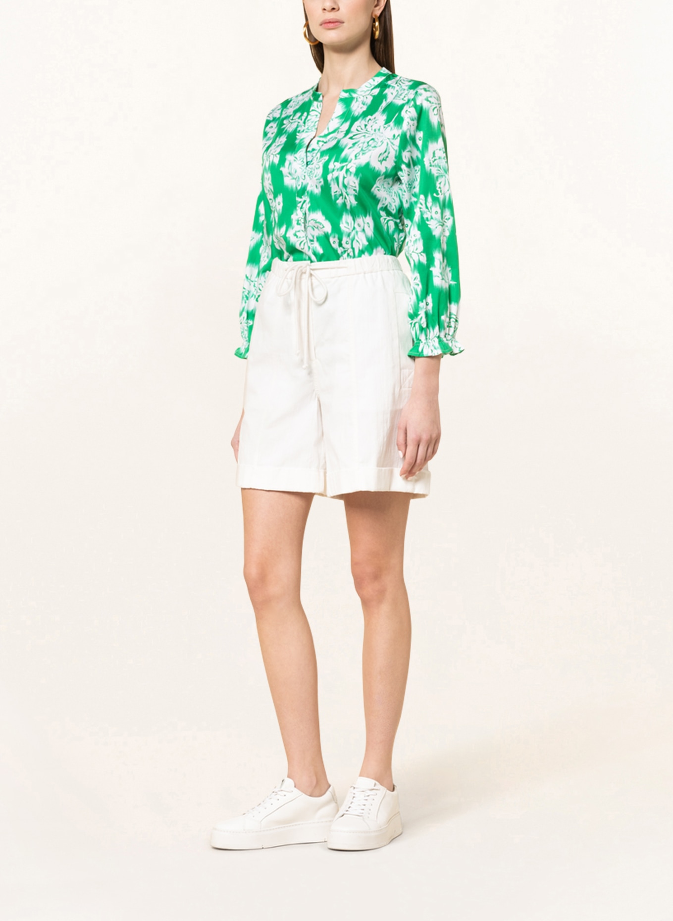darling harbour Shirt blouse, Color: GREEN/ WHITE (Image 2)