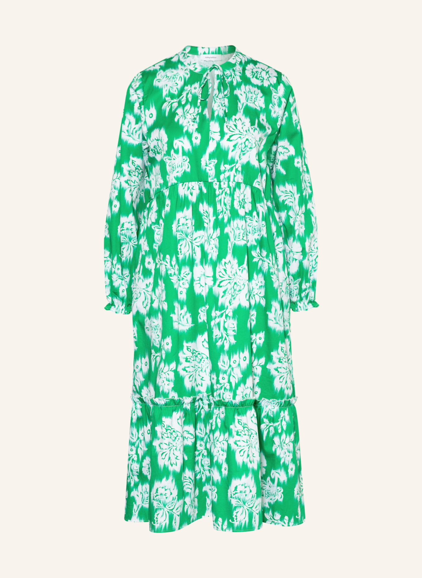 darling harbour Dress, Color: WHITE/ GREEN (Image 1)