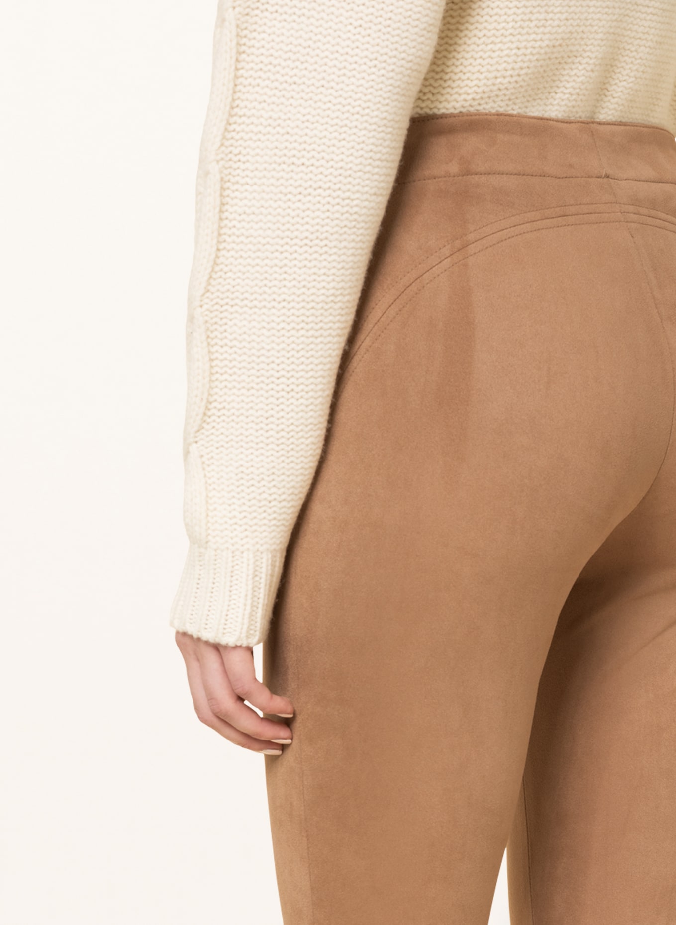 CINQUE Pants CISTRETCH in leather look, Color: COGNAC (Image 5)