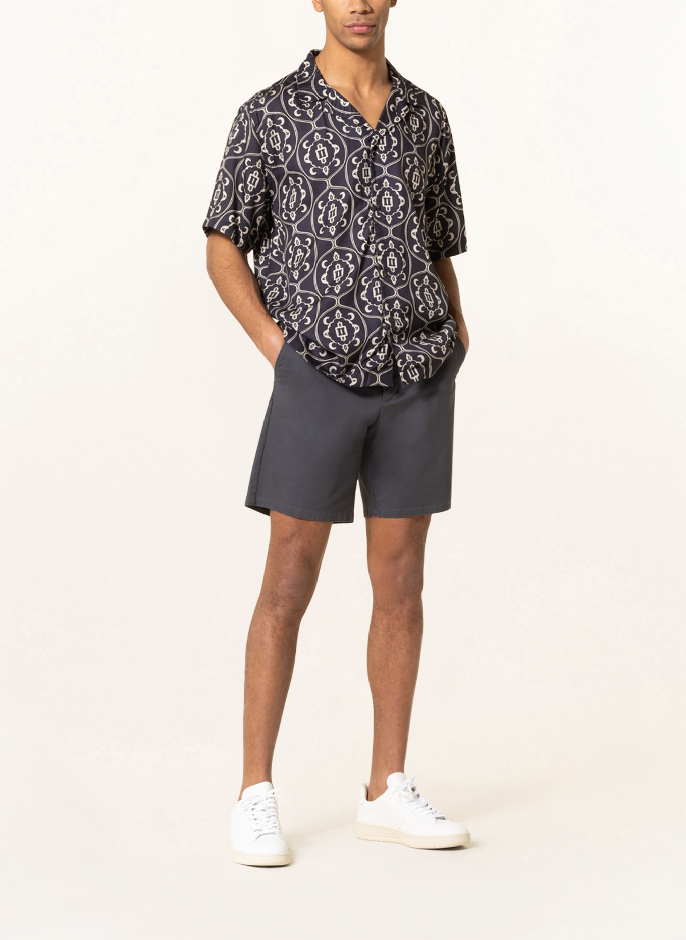 LES DEUX Shorts JARED, Color: DARK BLUE (Image 2)