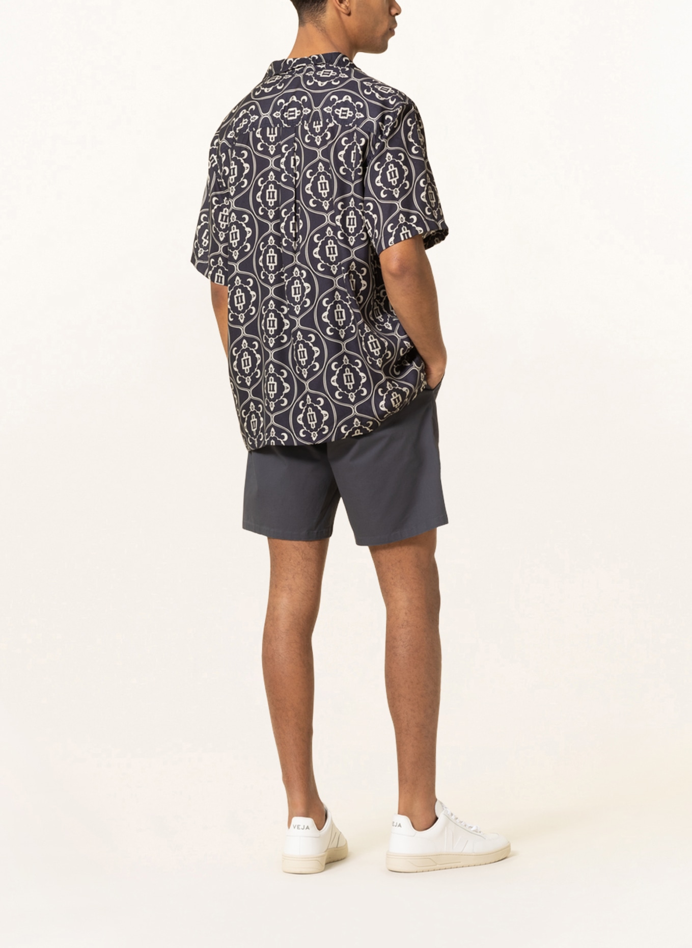 LES DEUX Shorts JARED, Color: DARK BLUE (Image 3)