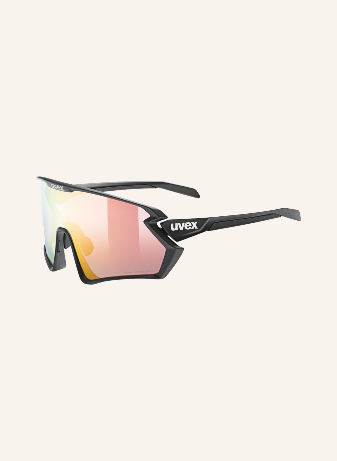 uvex Cycling glasses SPORTSTYLE 231 2.0 V, Color: 00138 - BLACK / TRANSPARENT MIRRORED (Image 1)