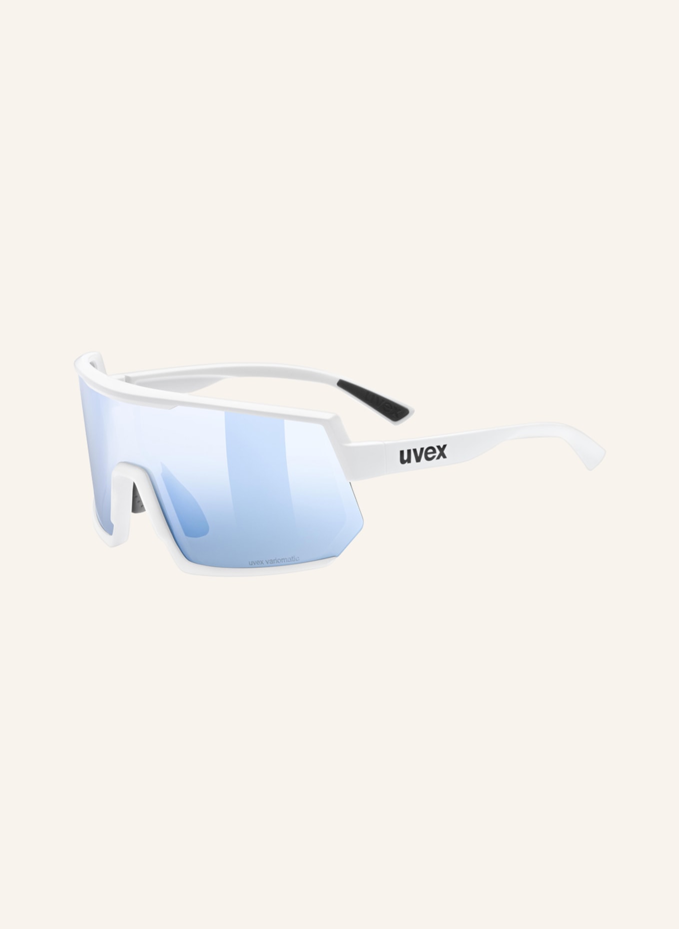 uvex Cycling glasses SPORTSTYLE 235 V, Color: 01388 - MATTE WHITE / LIGHT YELLOW MIRRORED (Image 1)