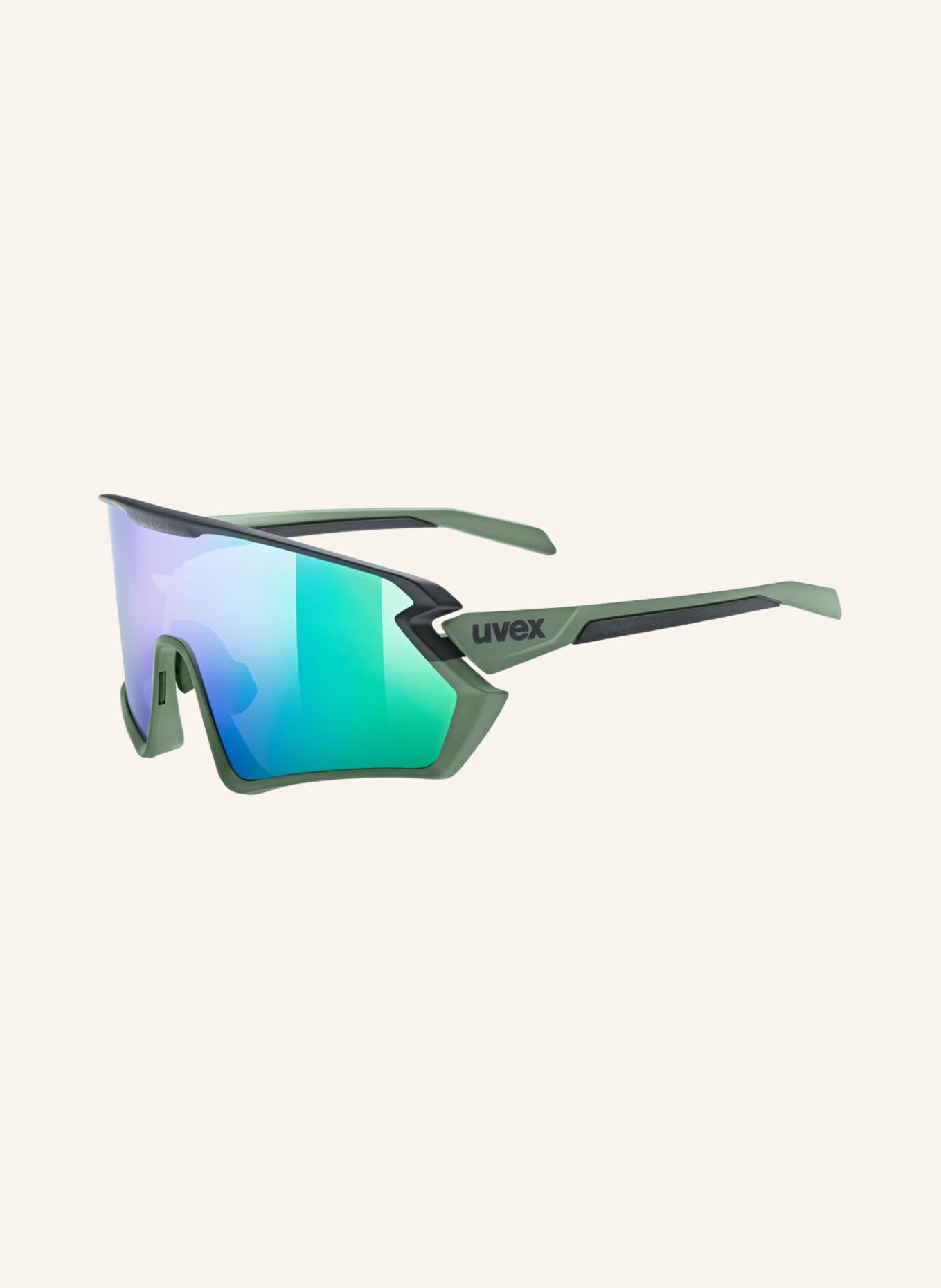 uvex Cycling glasses SPORTSTYLE 231 2.0, Color: 03495 - OLIVE/ BLUE MIRRORED (Image 1)