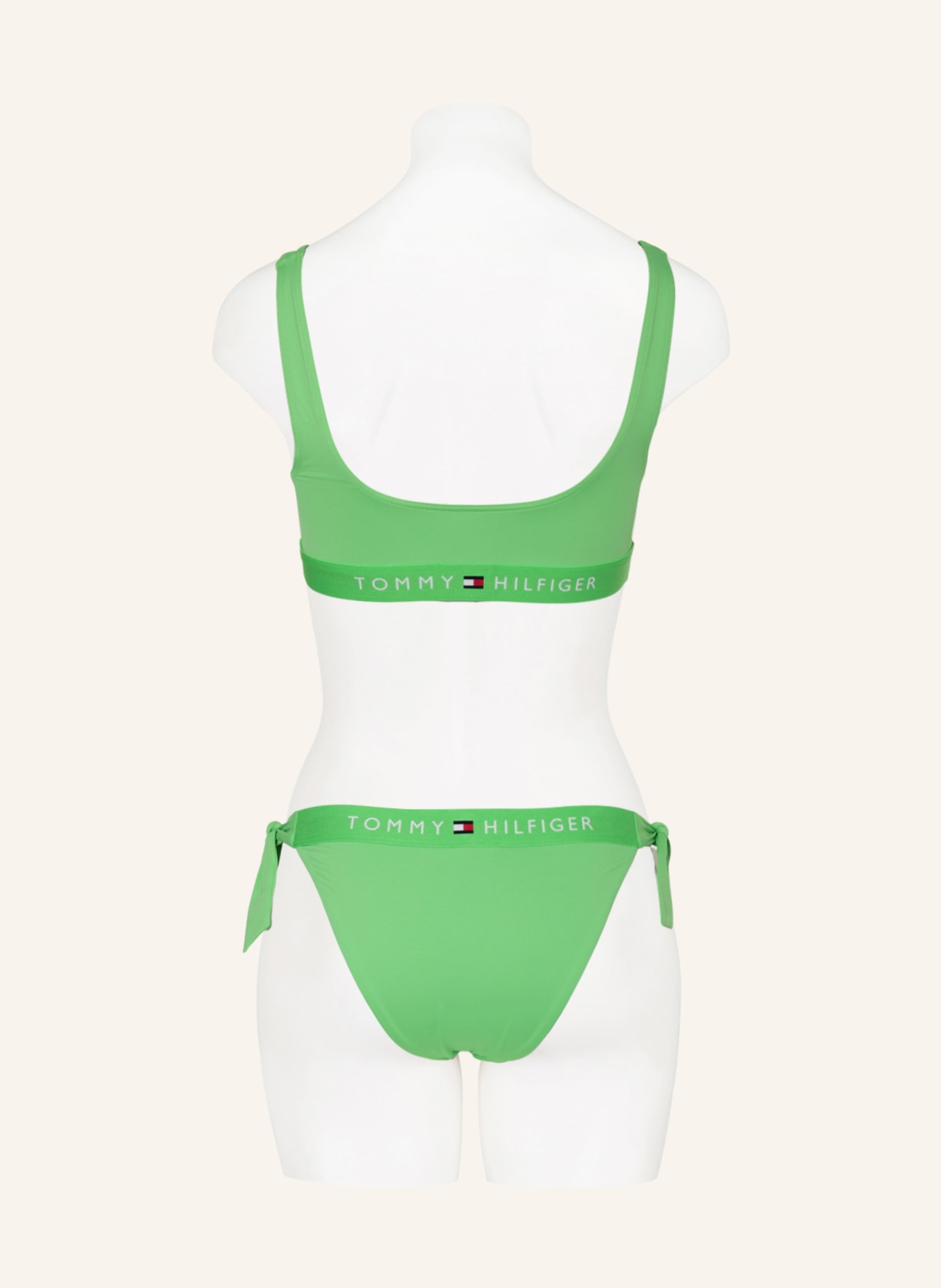 TOMMY HILFIGER Bralette bikini top, Color: LIGHT GREEN (Image 3)