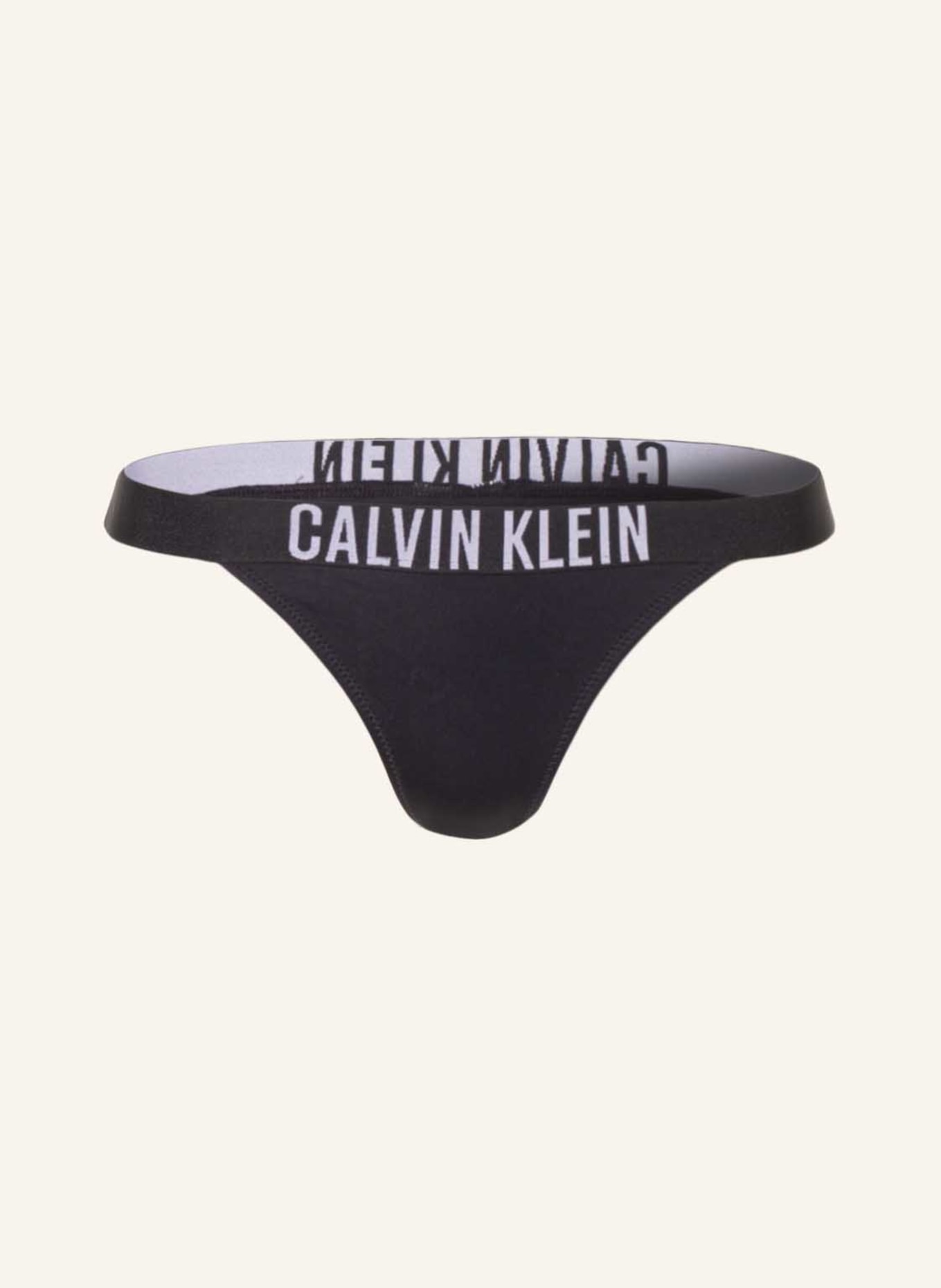 Calvin Klein Intense Power logo high leg brazilian bikini bottoms
