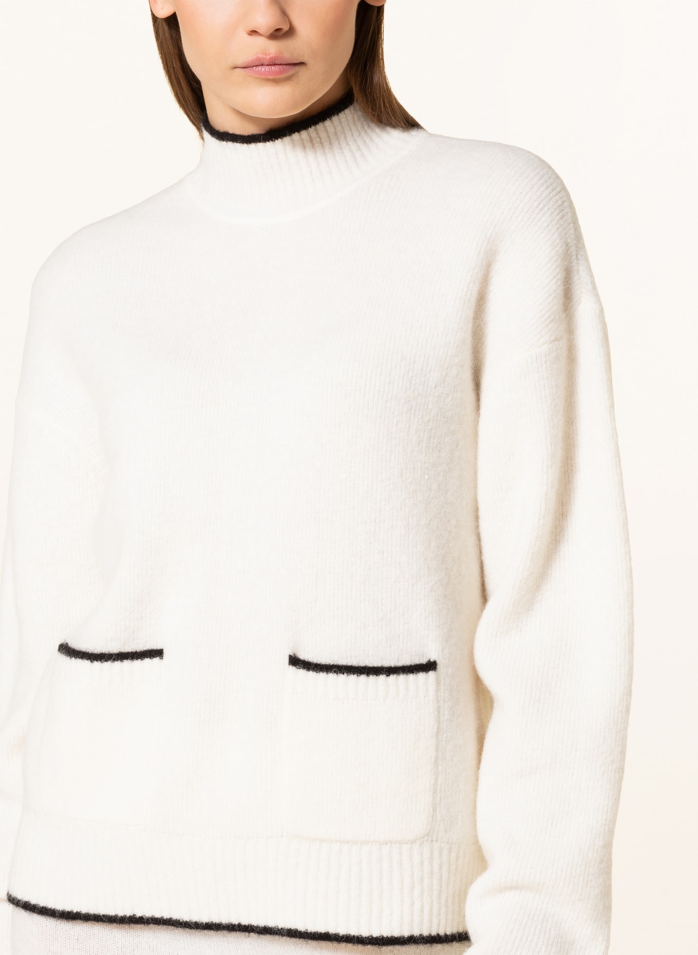 the garment Sweater COURCHEVEL with alpaca, Color: ECRU (Image 4)