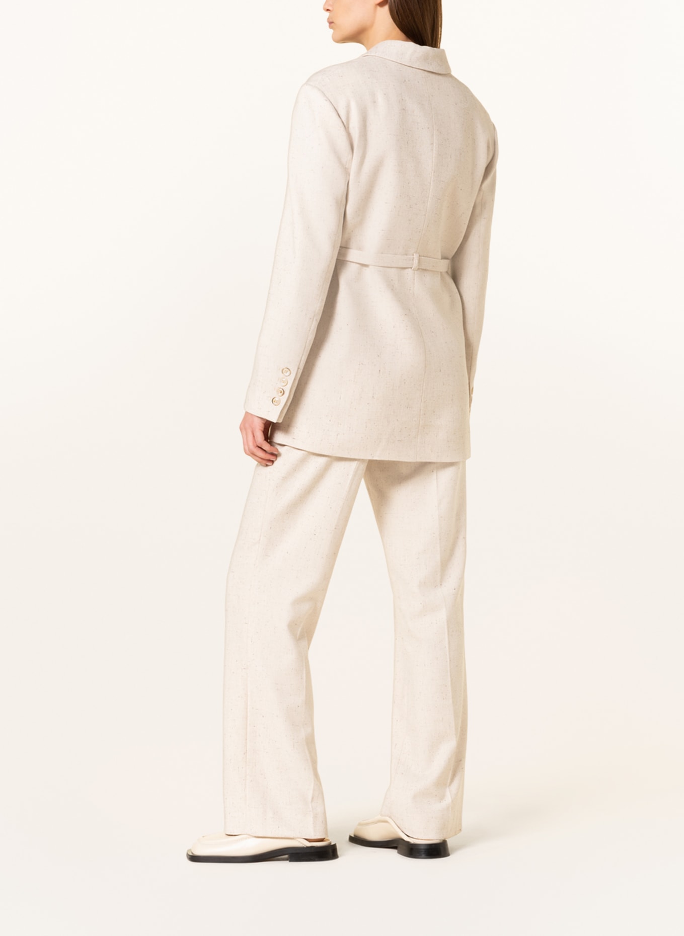 the garment Long blazer TARANTO, Color: BEIGE/ ECRU (Image 3)