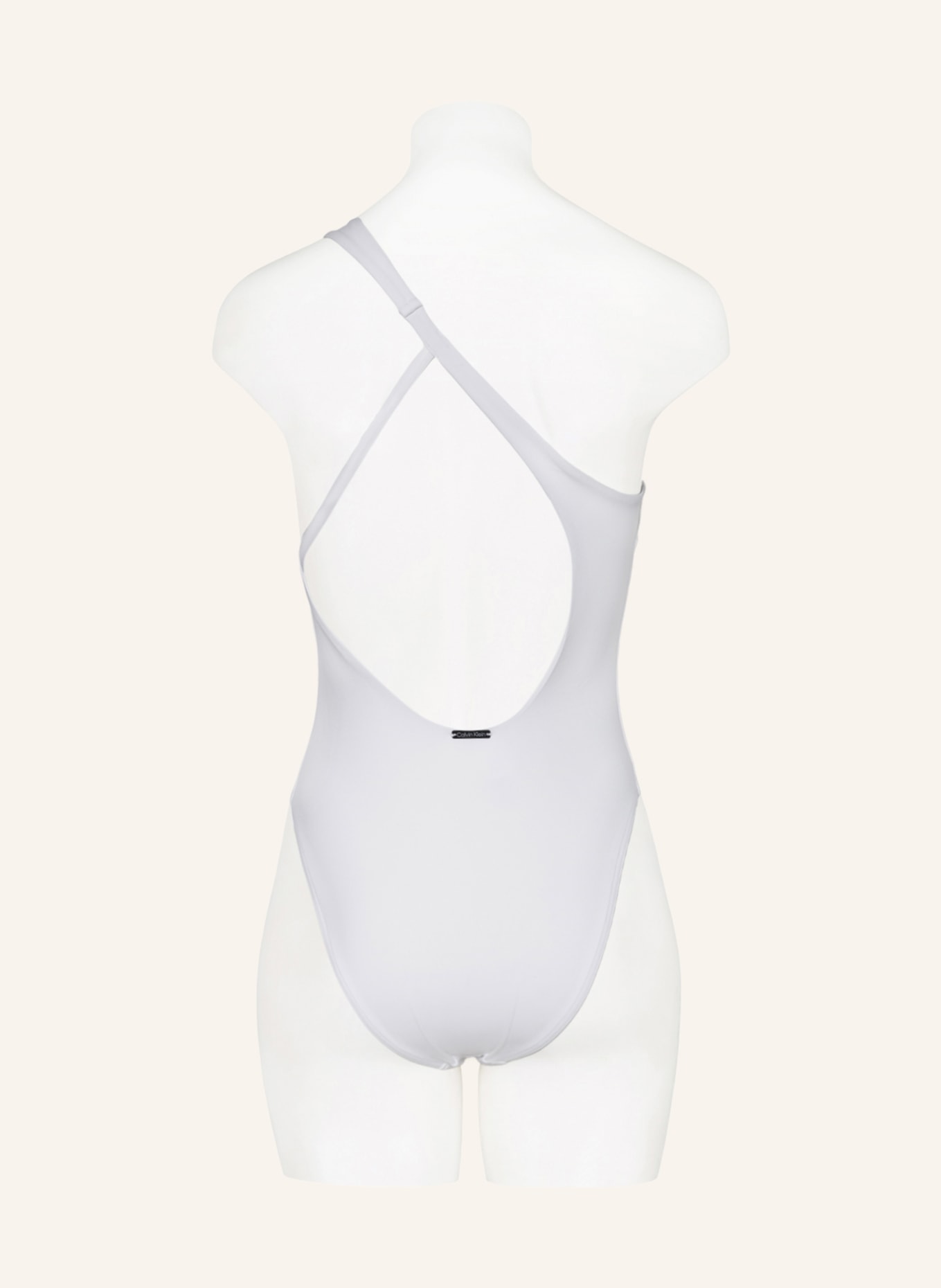 Calvin Klein One-Shoulder-Badeanzug CORE ARCHIVE, Farbe: WEISS (Bild 3)