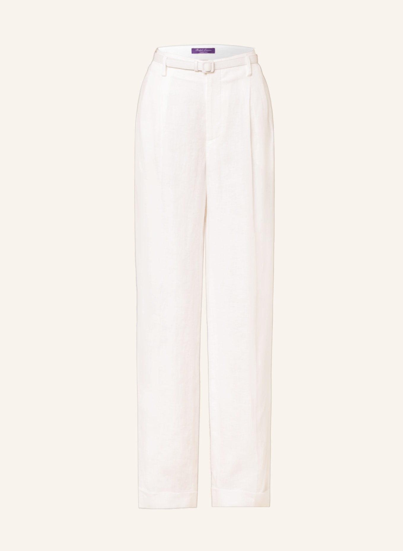 Polo Ralph Lauren Pleated Linen Pant in White  Lyst UK