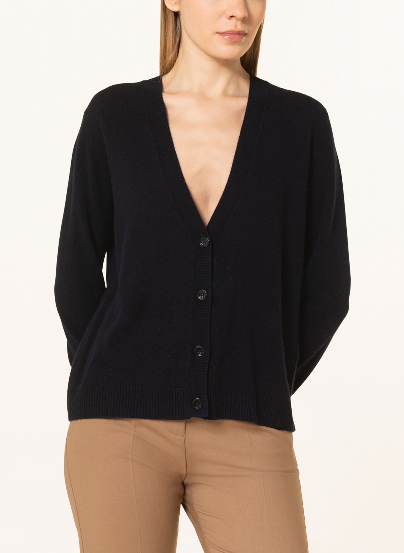 ALLUDE Cardigan with cashmere, Color: DARK BLUE (Image 4)