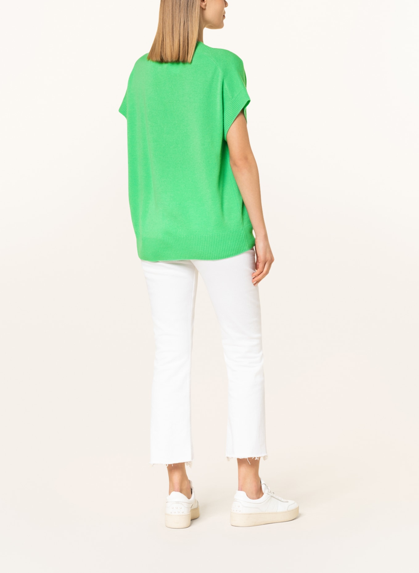 ALLUDE Sweater vest with cashmere, Color: GREEN (Image 3)