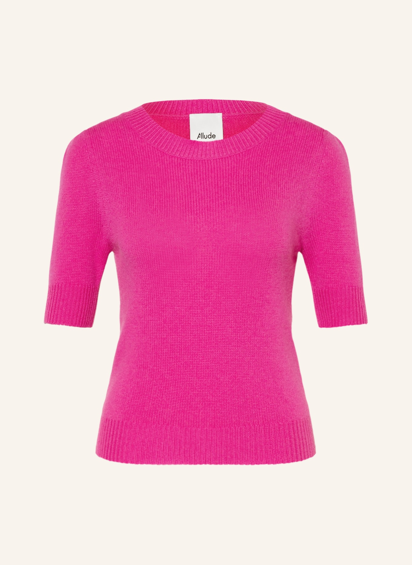 ALLUDE Sweater with cashmere in pink