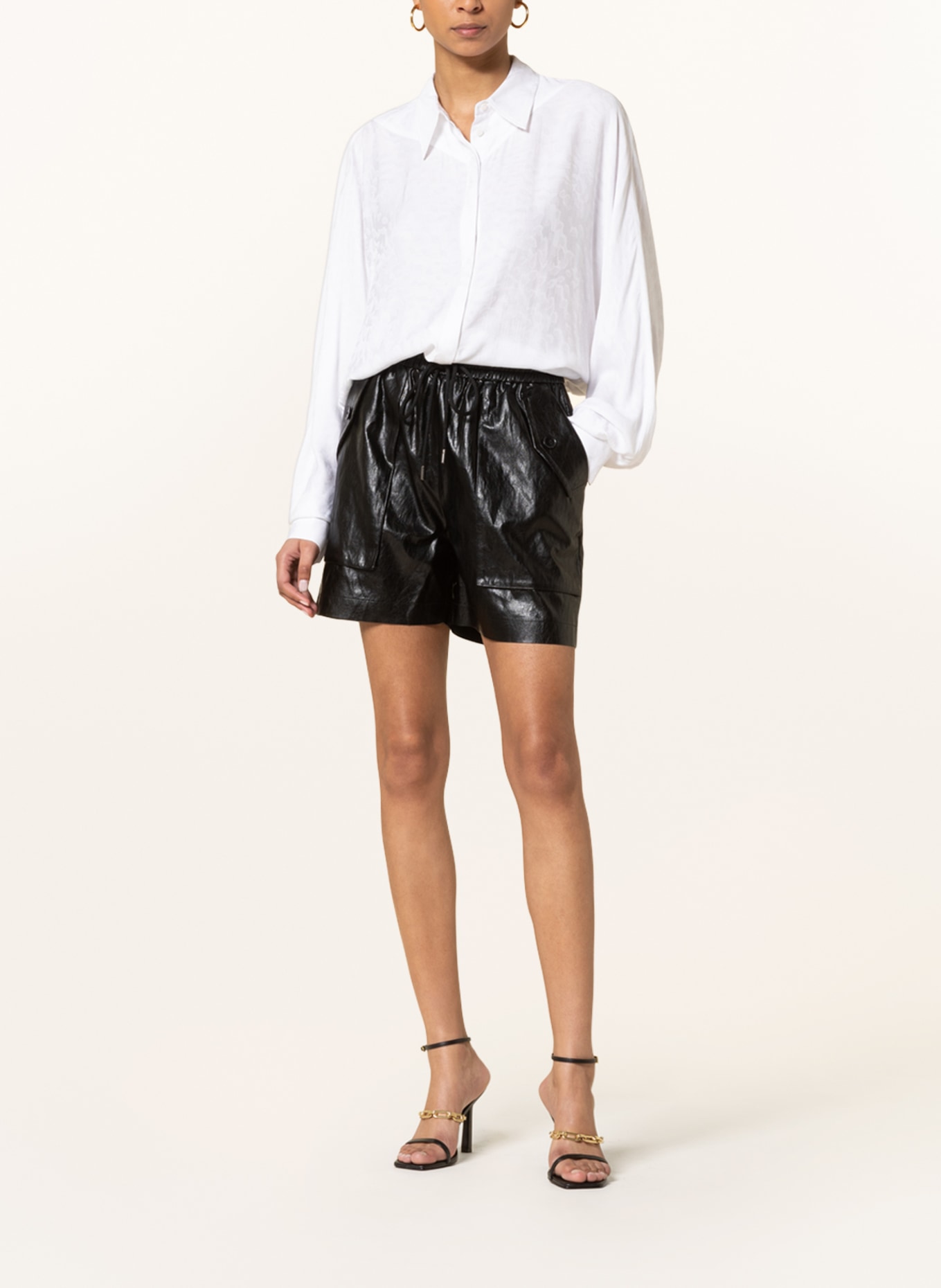 Lala Berlin Shorts PRANI in leather look, Color: BLACK (Image 2)