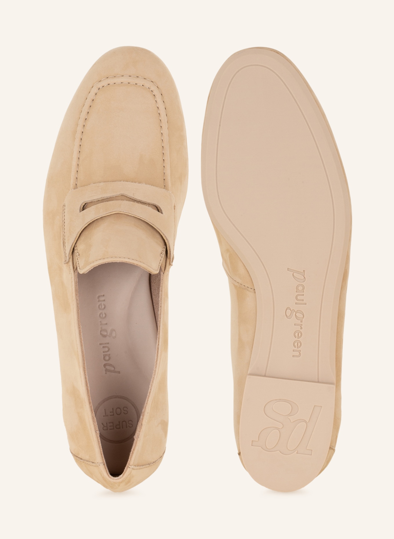 paul green Penny loafers, Color: BEIGE (Image 5)