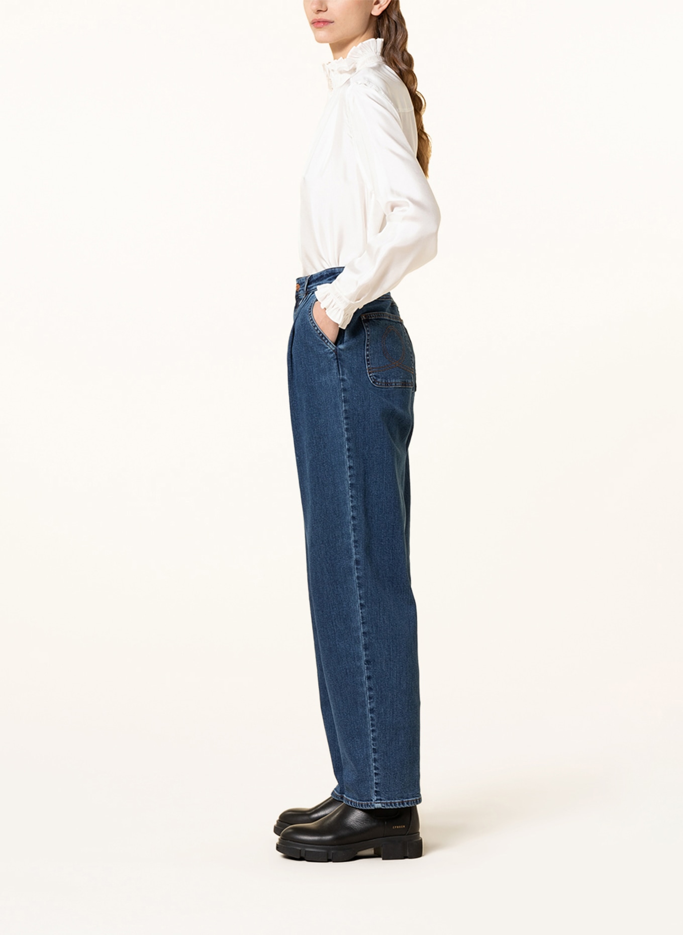 SEE BY CHLOÉ Straight Jeans, Farbe: 477 Deep Denim (Bild 4)