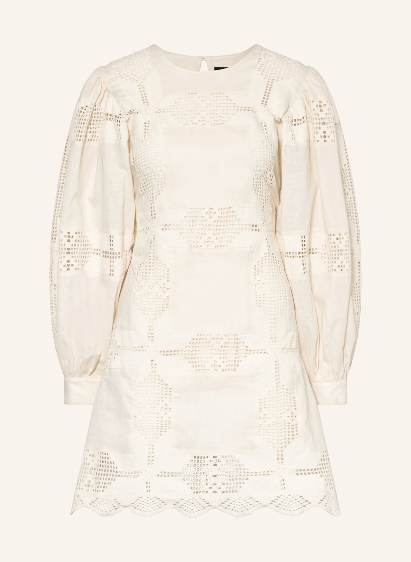 Magali Pascal Kleid ARTI mit Lochstickereien, Farbe: ECRU (Bild 1)