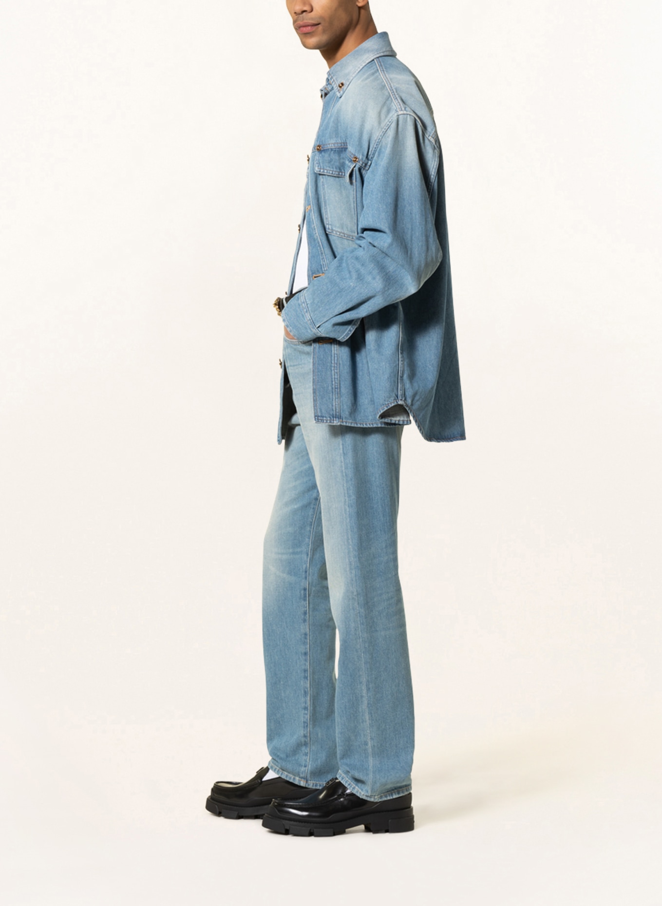 VERSACE Jeans Regular Fit, Farbe: 1D500 BLU LAVATO (Bild 4)
