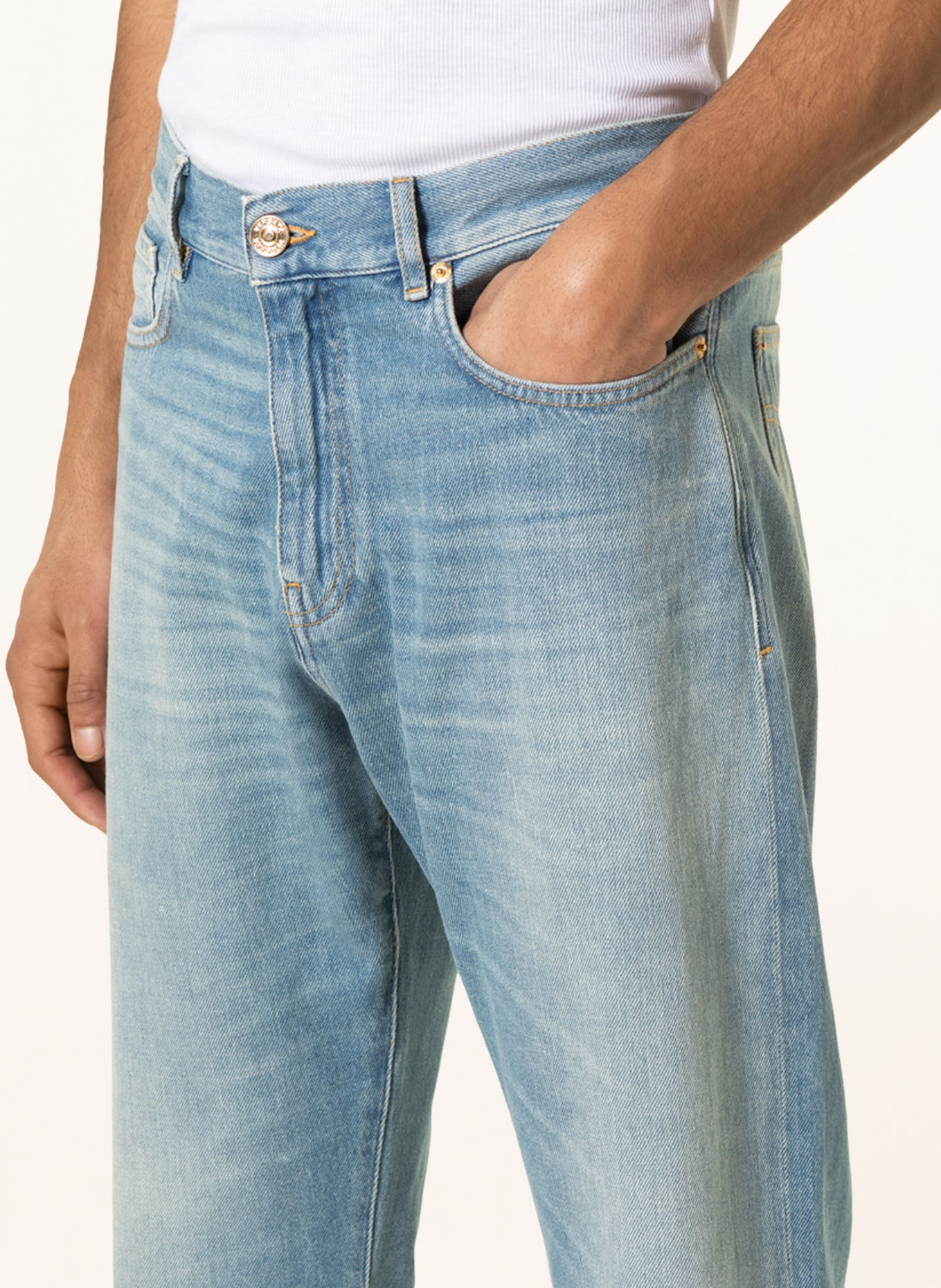 VERSACE Jeans Regular Fit, Farbe: 1D500 BLU LAVATO (Bild 5)