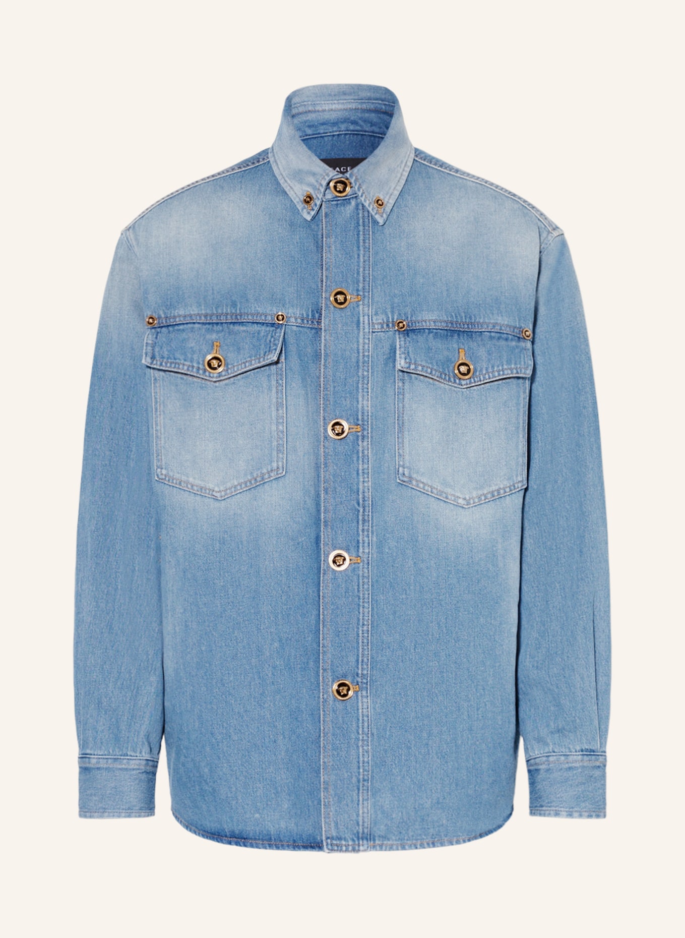 VERSACE Kurtka jeansowa, Kolor: 1D500 BLU LAVATO (Obrazek 1)