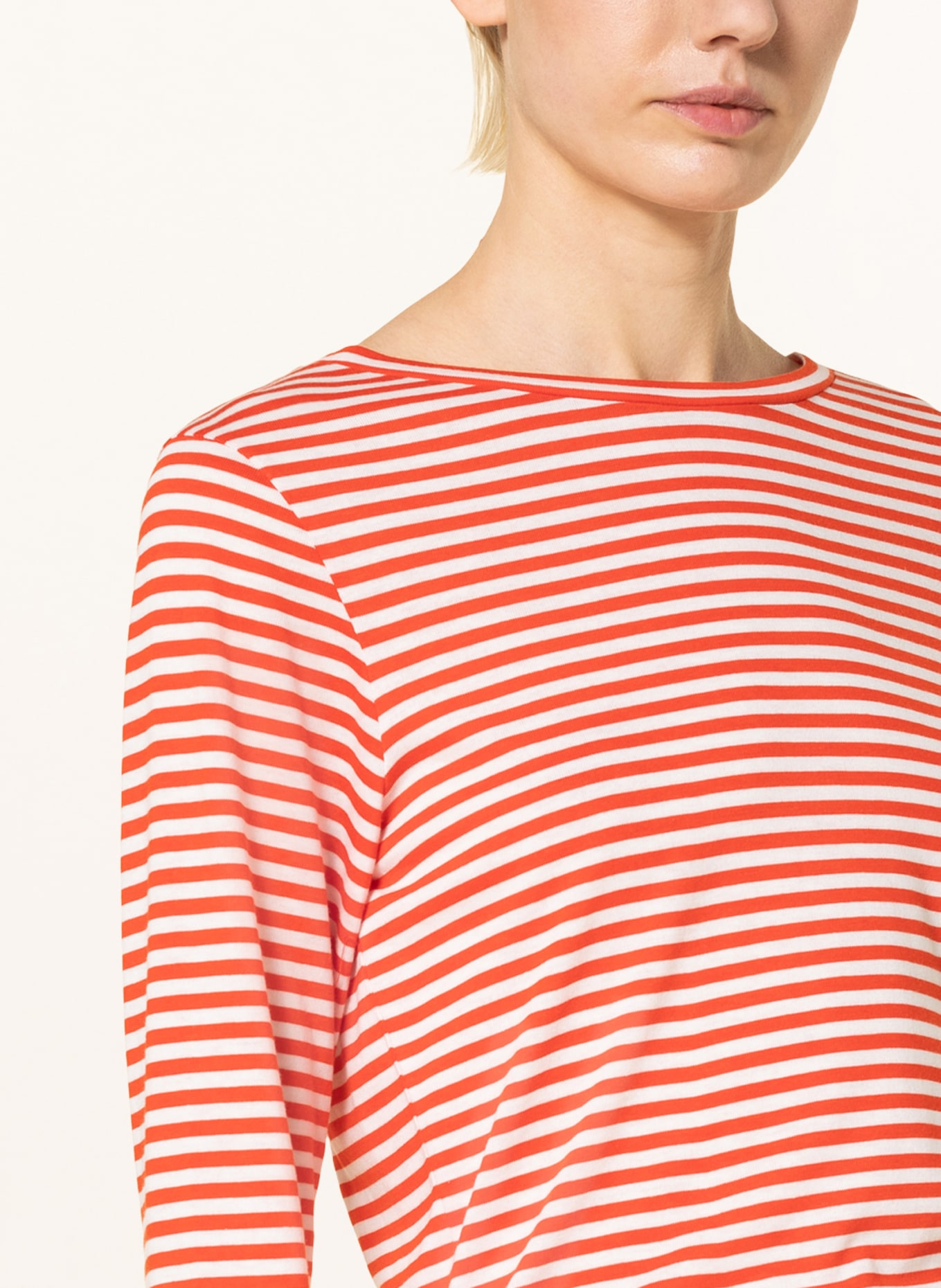windsor. Long sleeve shirt, Color: WHITE/ RED (Image 4)