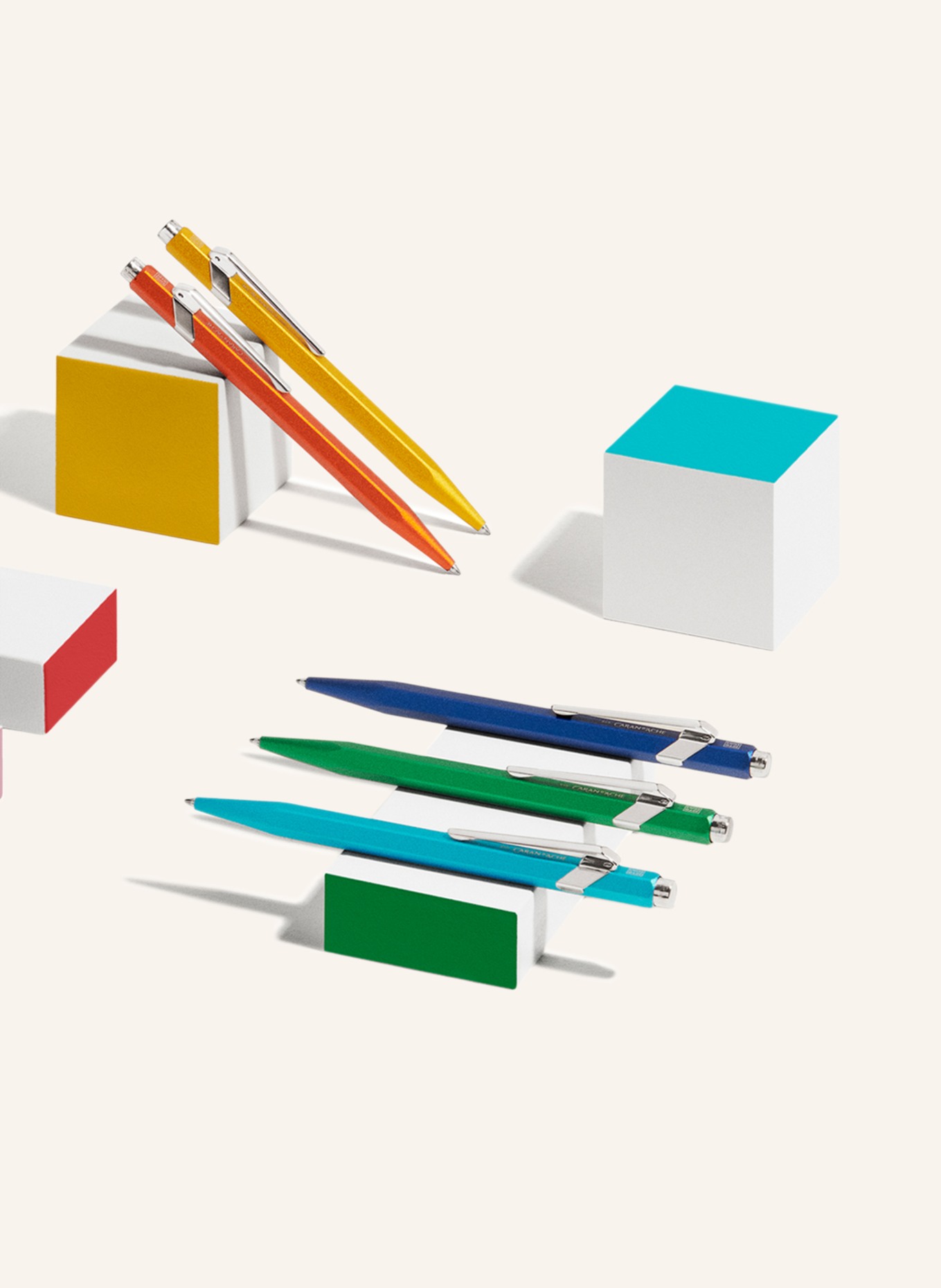 CARAN d'ACHE Stiskací kuličkové pero 849 COLORMAT-X: ŽLUTÁ