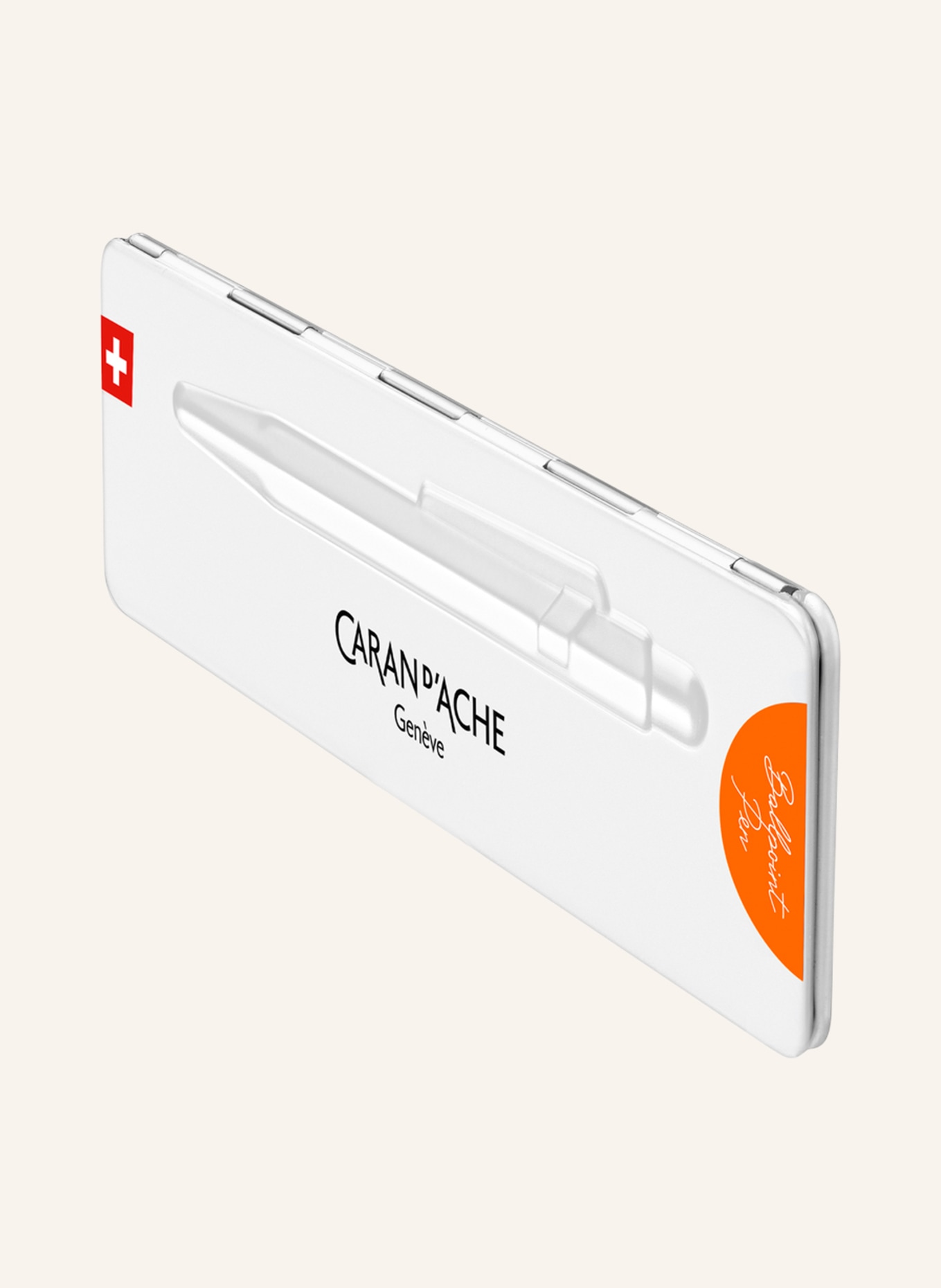 CARAN d'ACHE Stiskací kuličkové pero 849 COLORMAT-X: ORANŽOVÁ